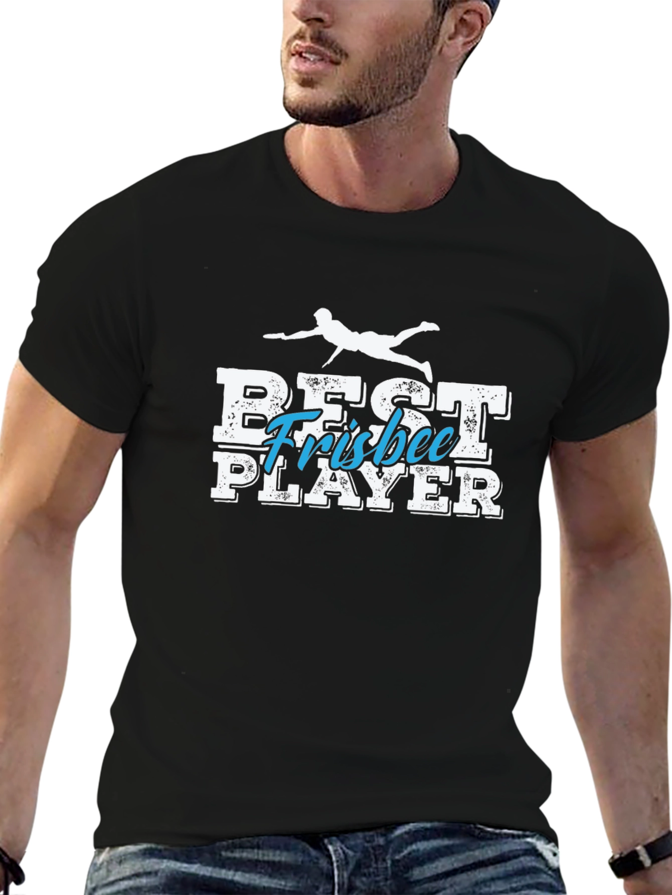 Best Frisbee Player Black T-Shirt