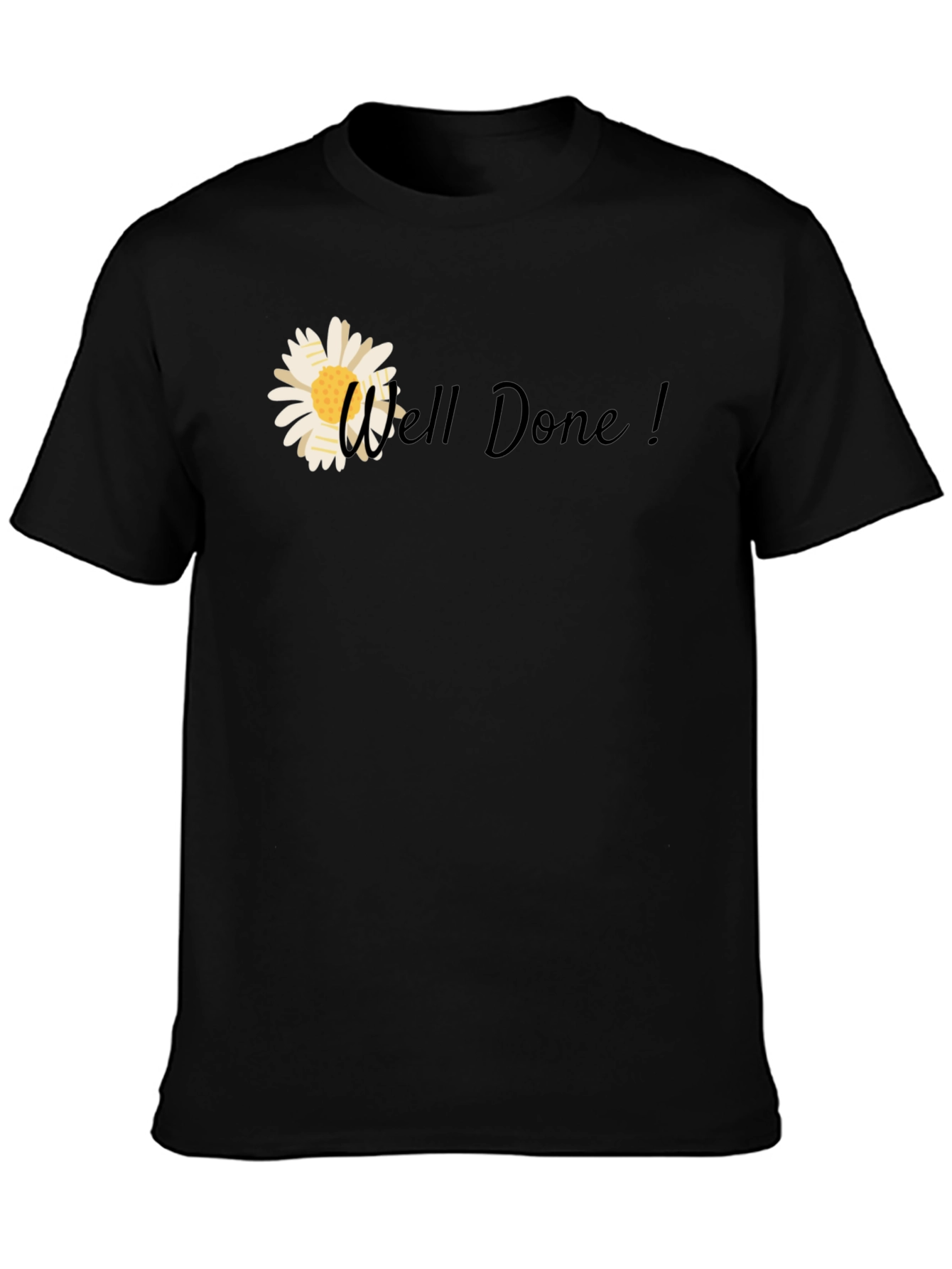 Well Done! Daisy Graphic Tee - Black T-Shirt