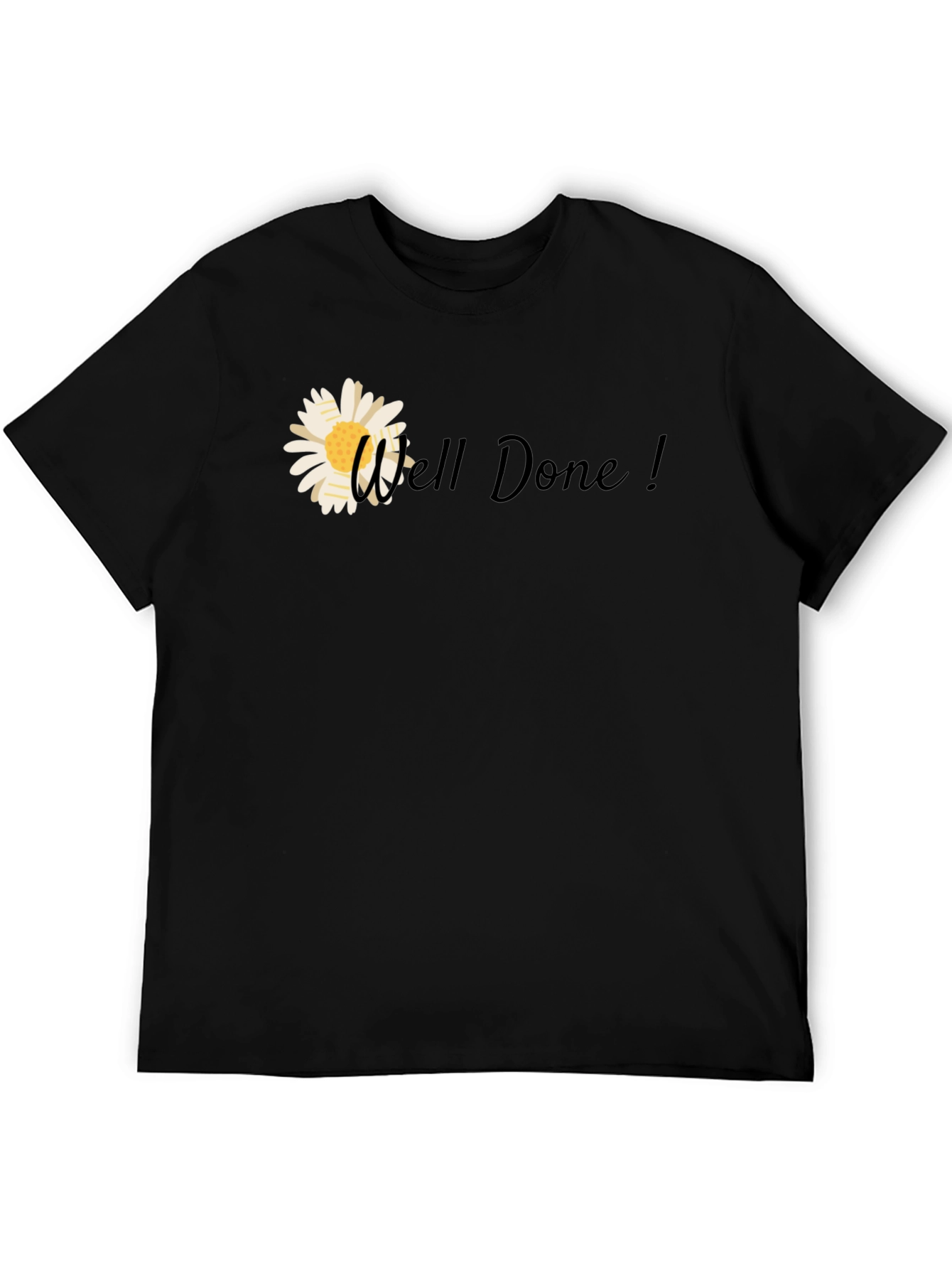 Well Done! Daisy Graphic Tee - Black T-Shirt