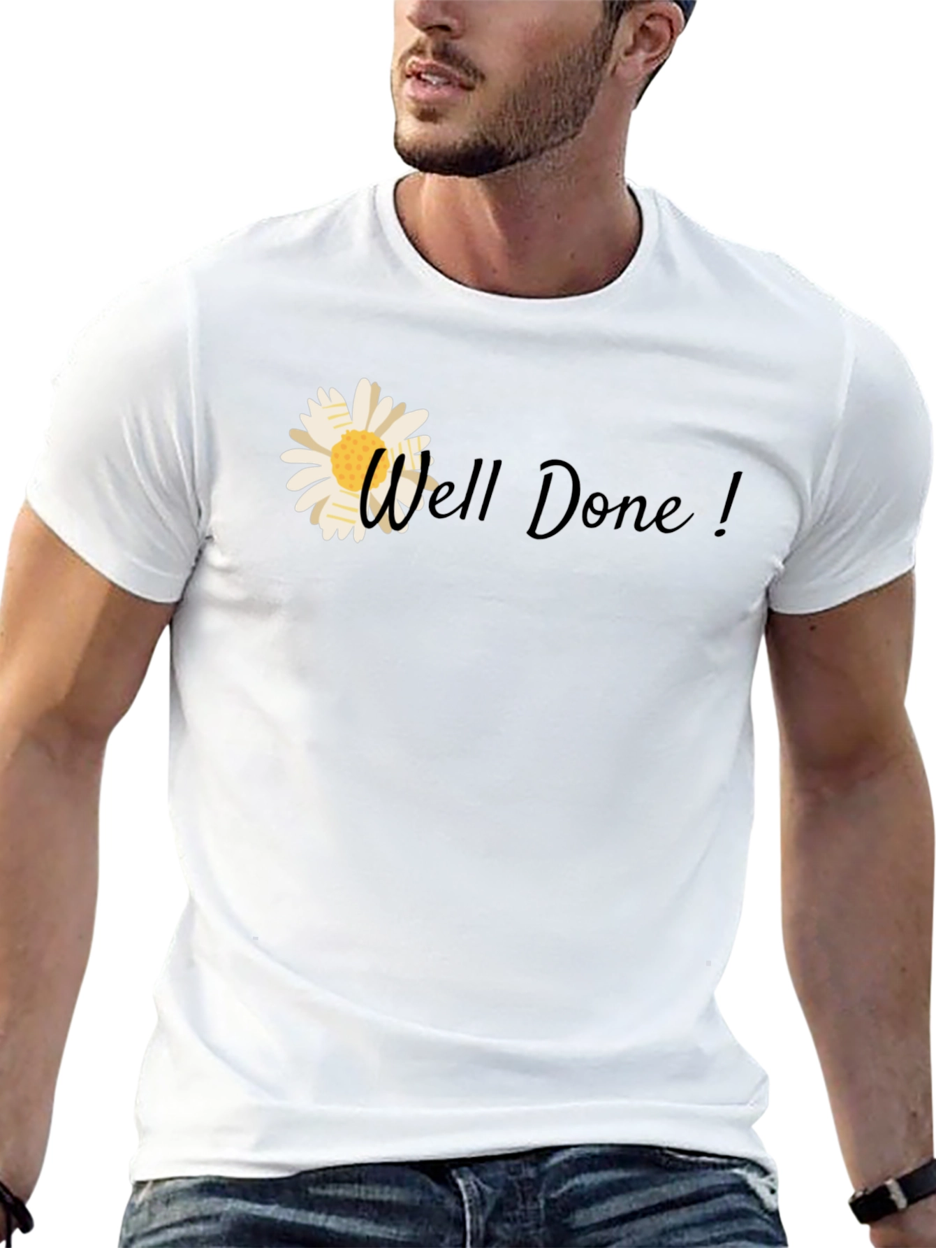 Well Done! Daisy Graphic Tee - Black T-Shirt