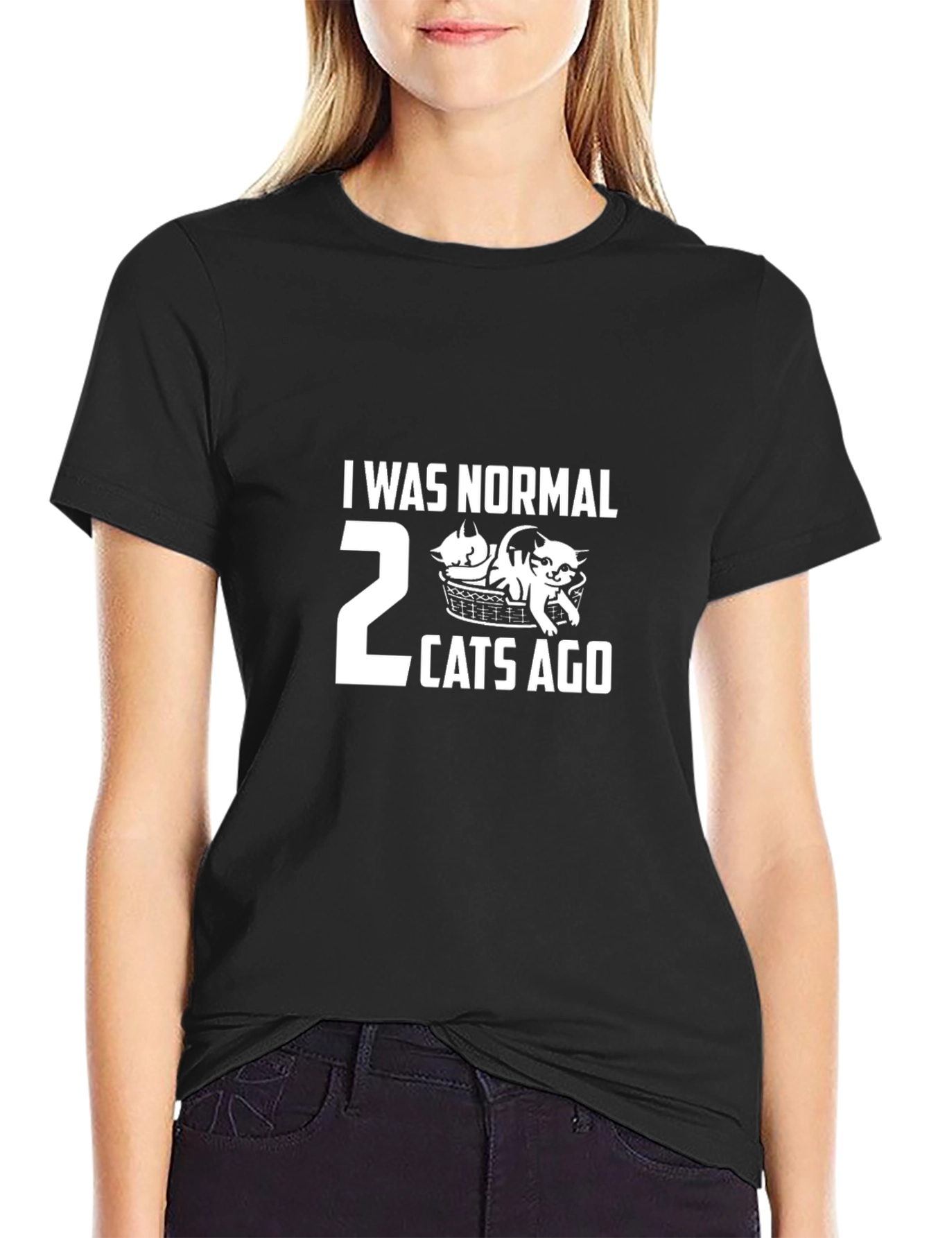 I Was Normal 2 Cats Ago Graphic Tee