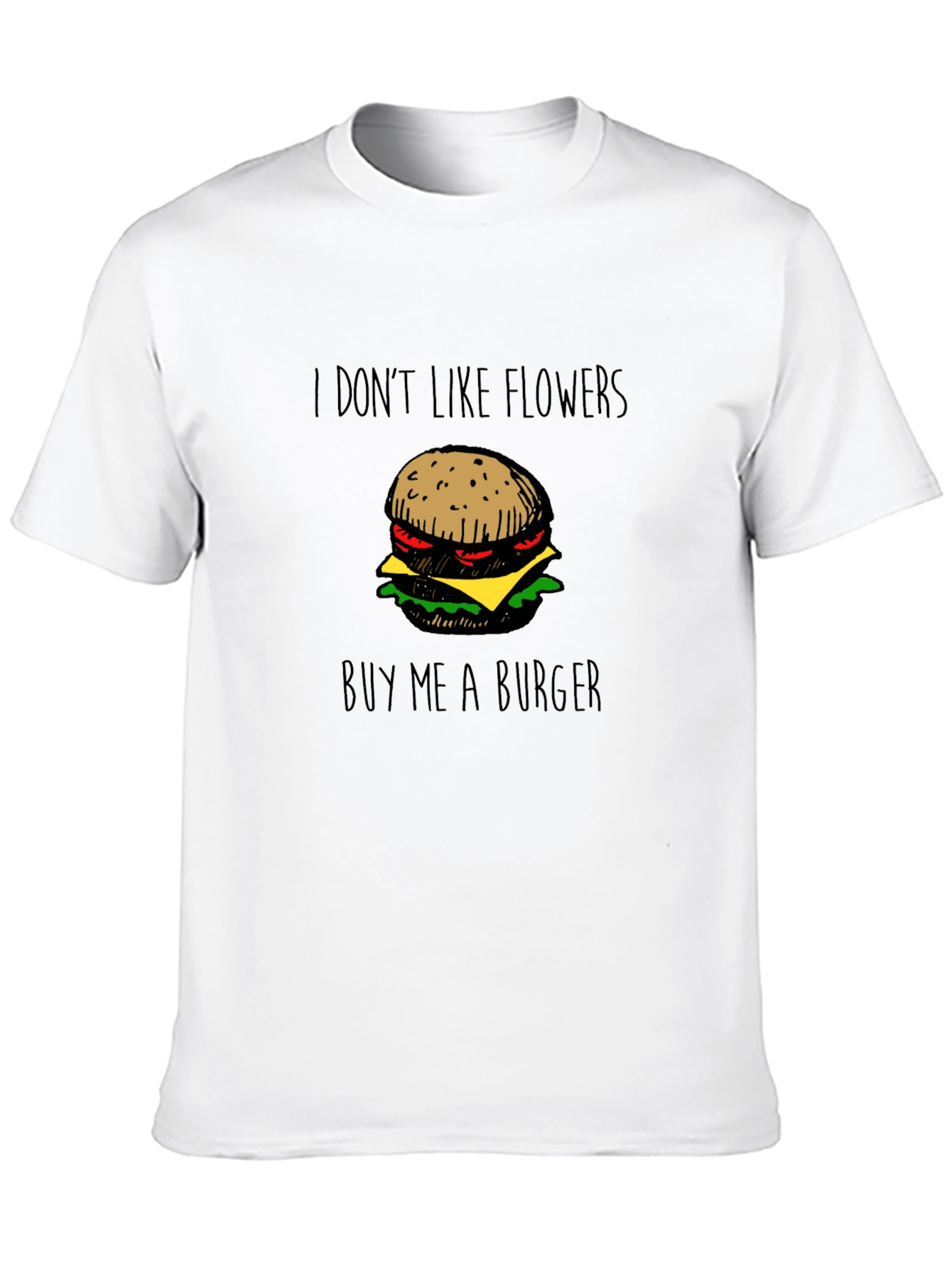 Funny Buy Me A Burger Graphic T-Shirt