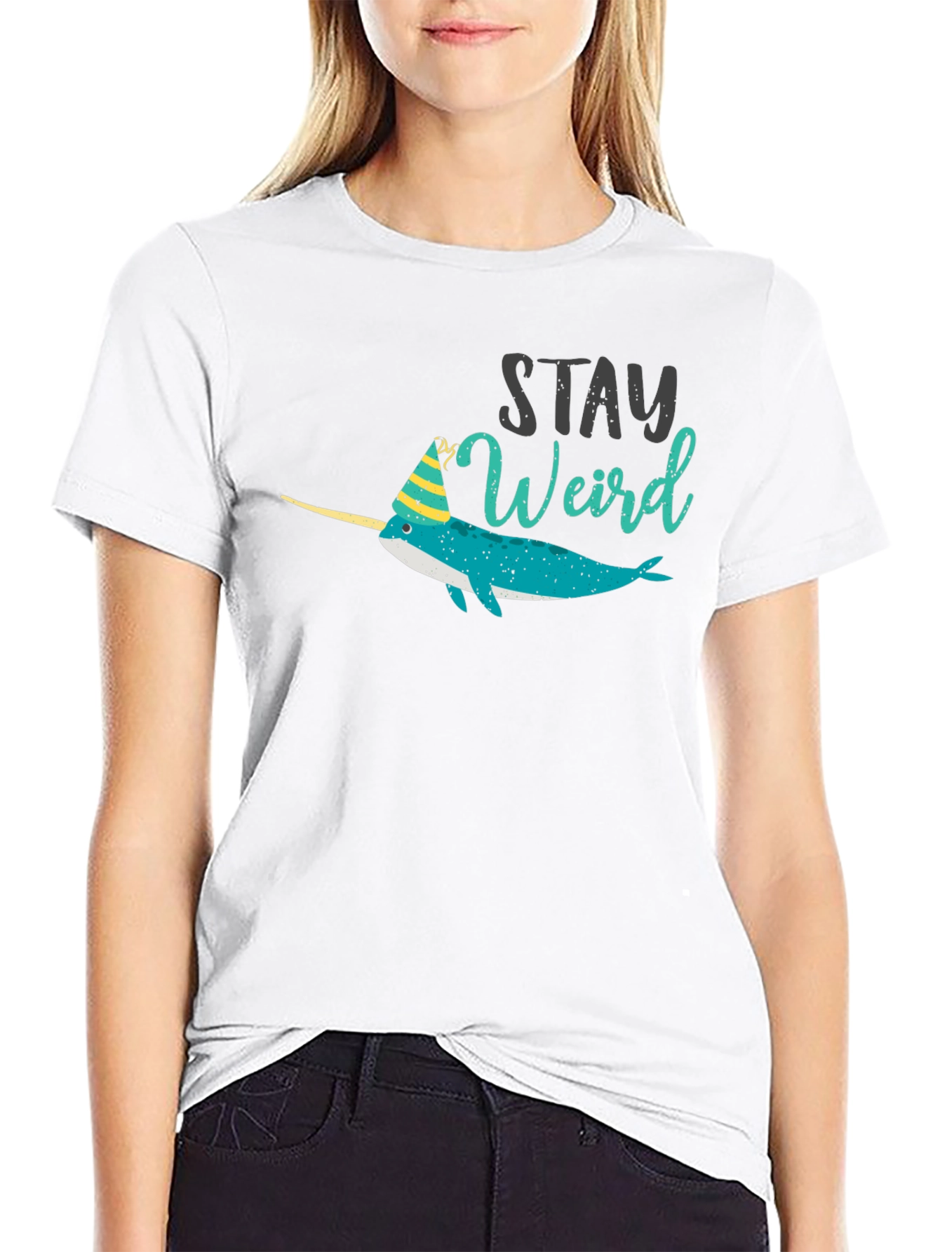 Stay Weird Narwhal Tee