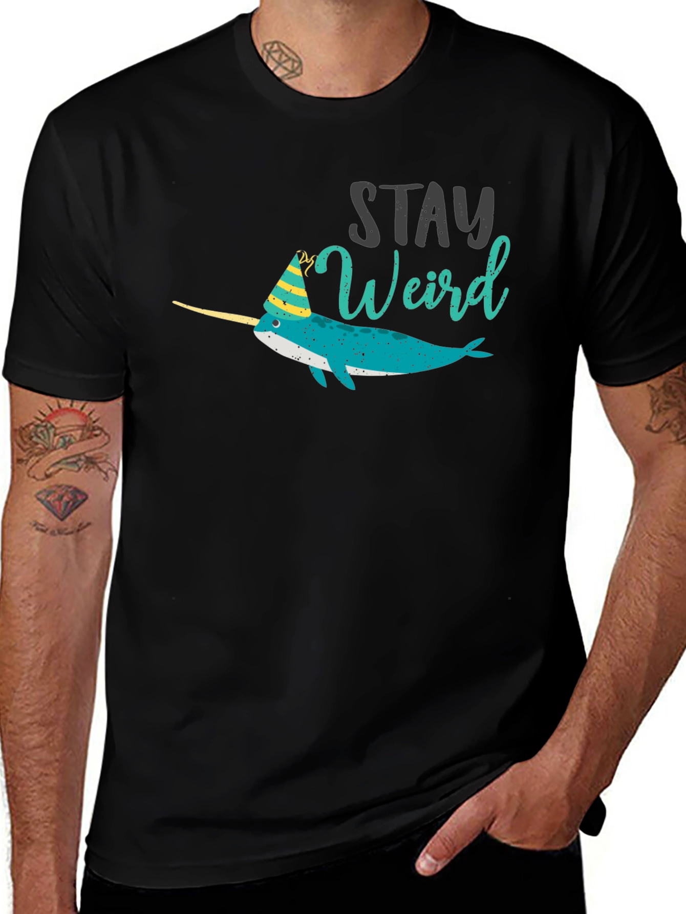 Stay Weird Narwhal Tee