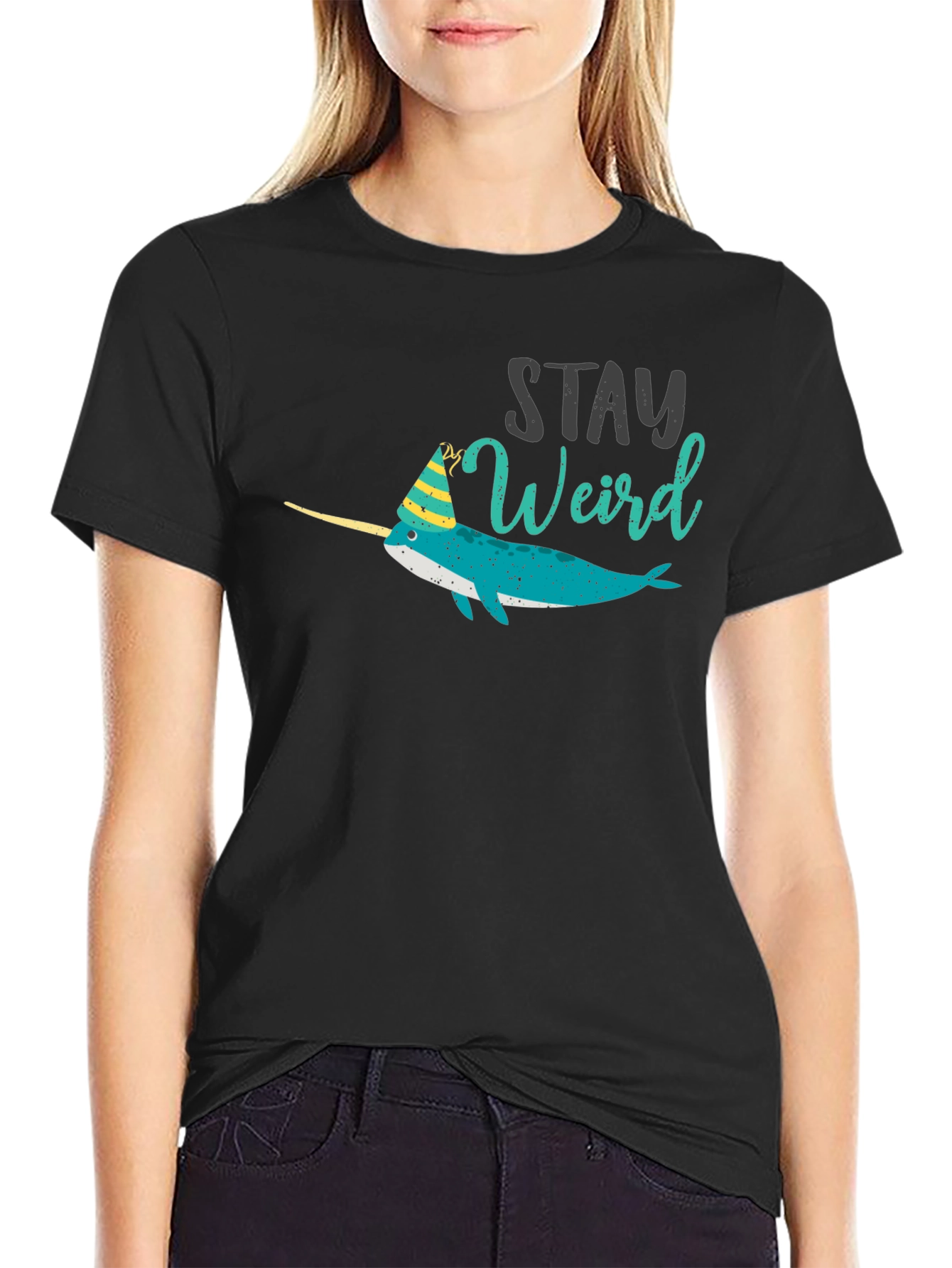 Stay Weird Narwhal Tee