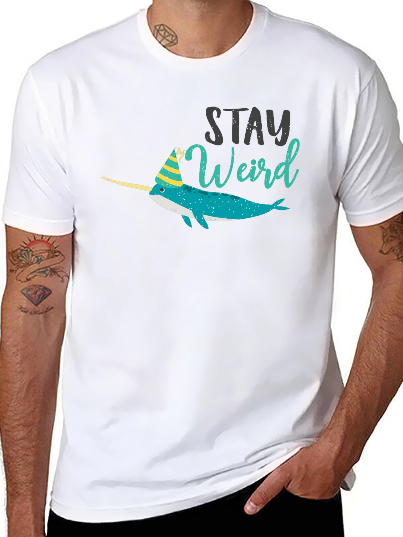 Stay Weird Narwhal Tee