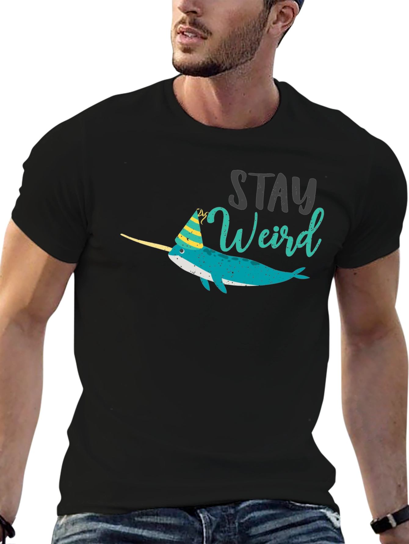 Stay Weird Narwhal Tee