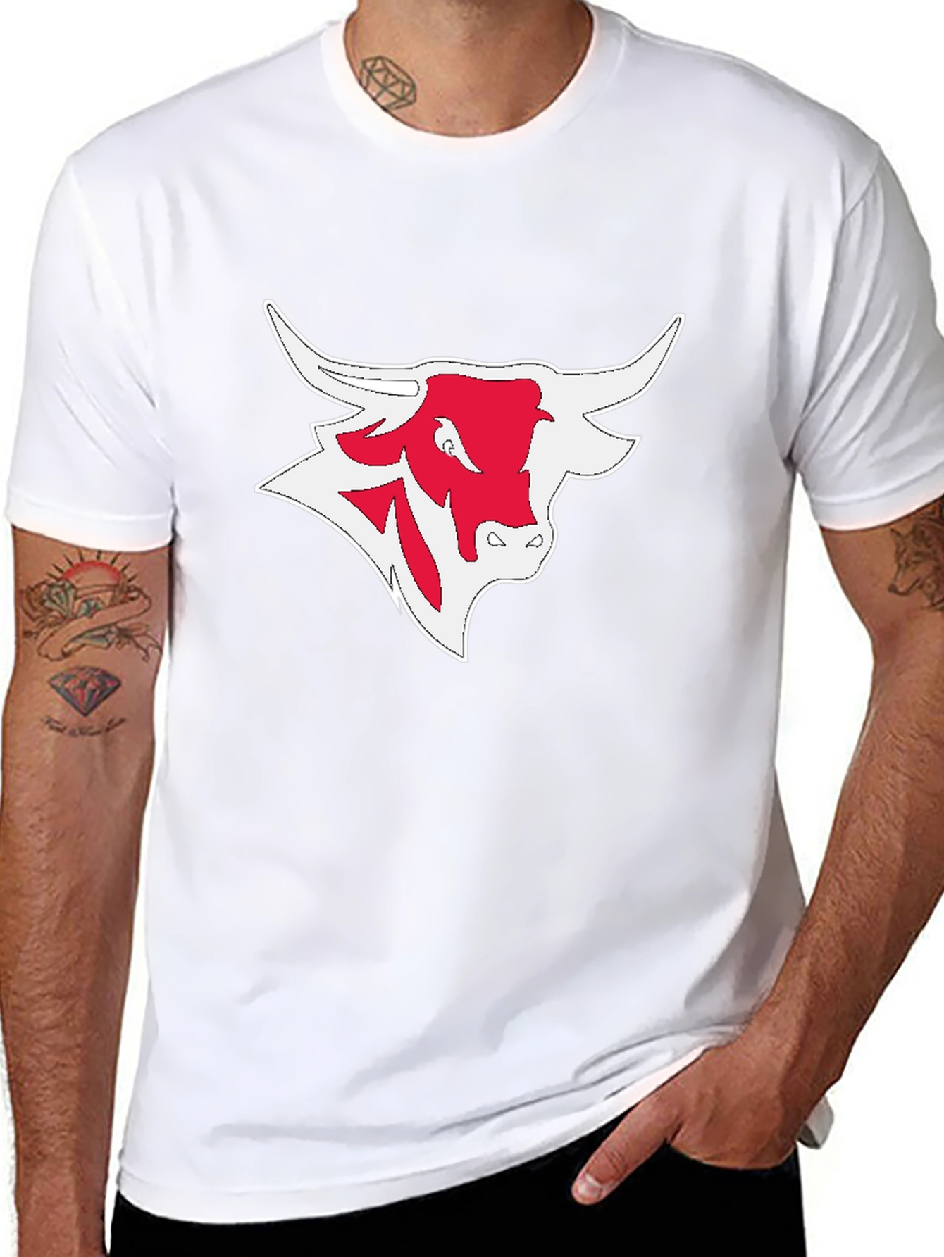 Bull Graphic Black T-Shirt