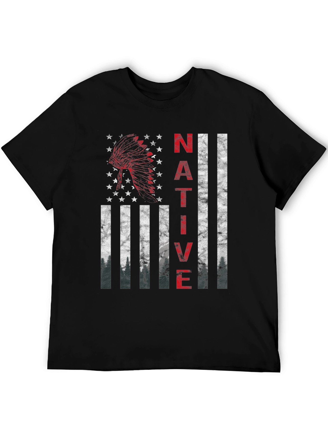 Native American Flag Graphic T-Shirt