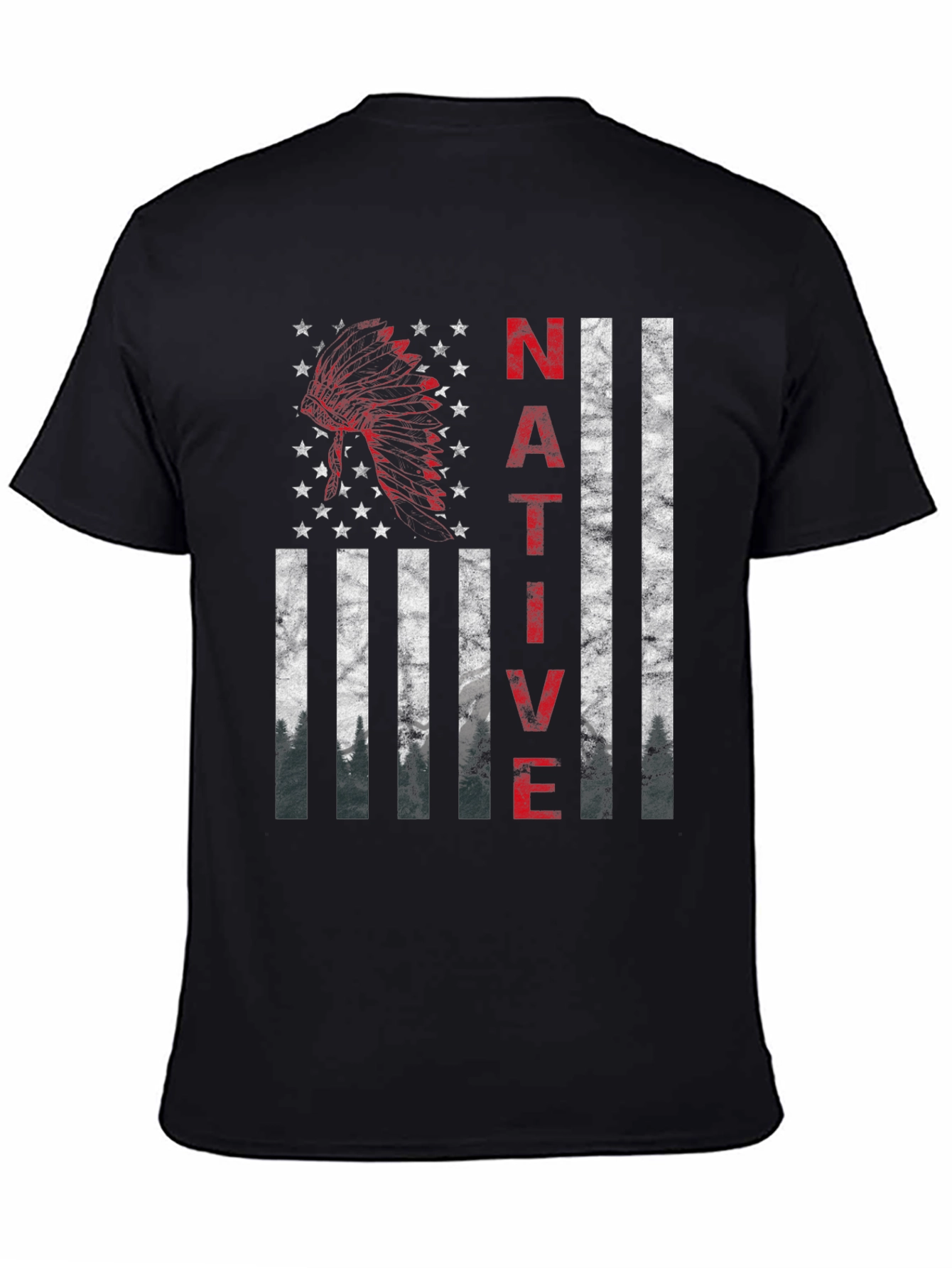 Native American Flag Graphic T-Shirt