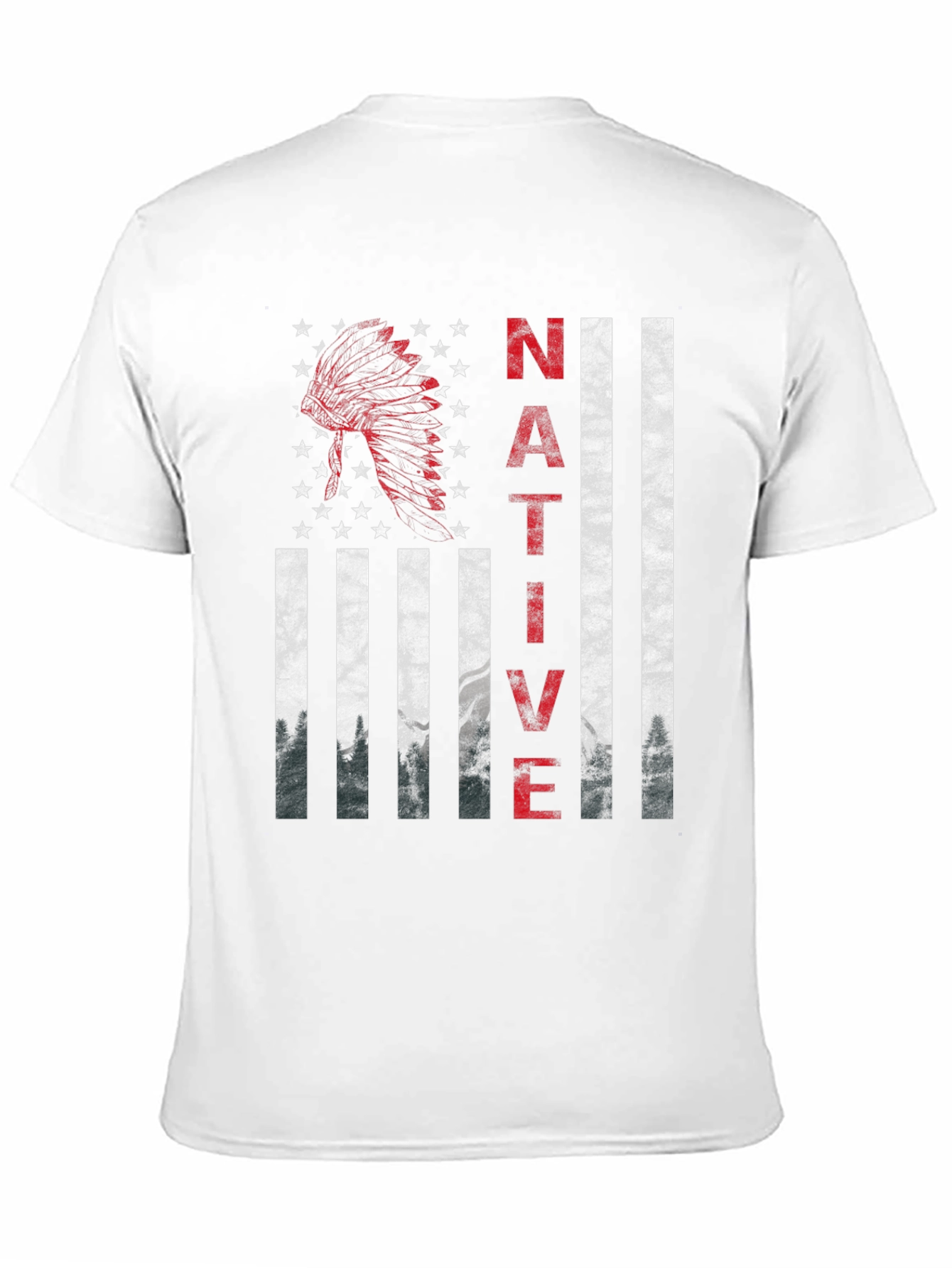 Native American Flag Graphic T-Shirt