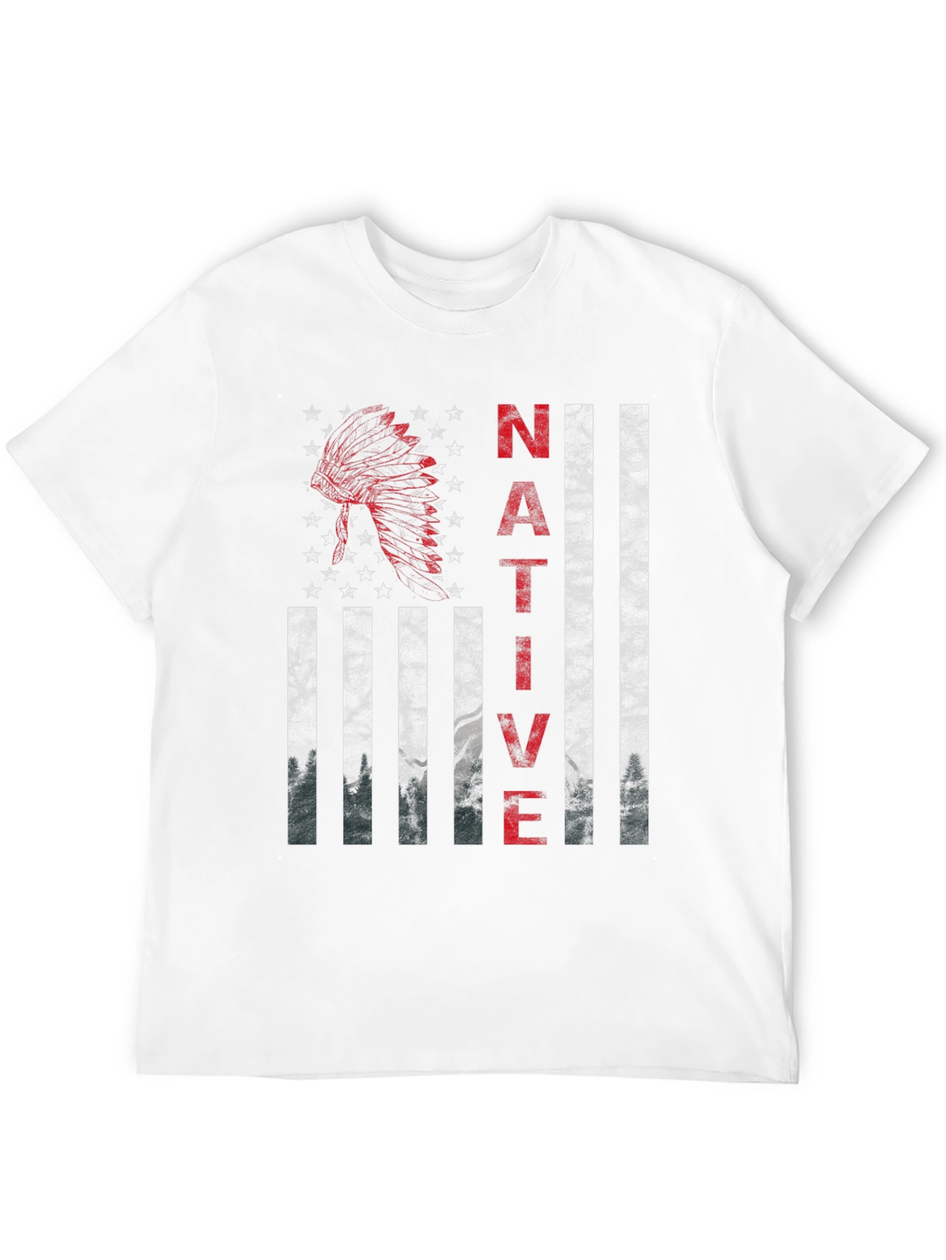 Native American Flag Graphic T-Shirt