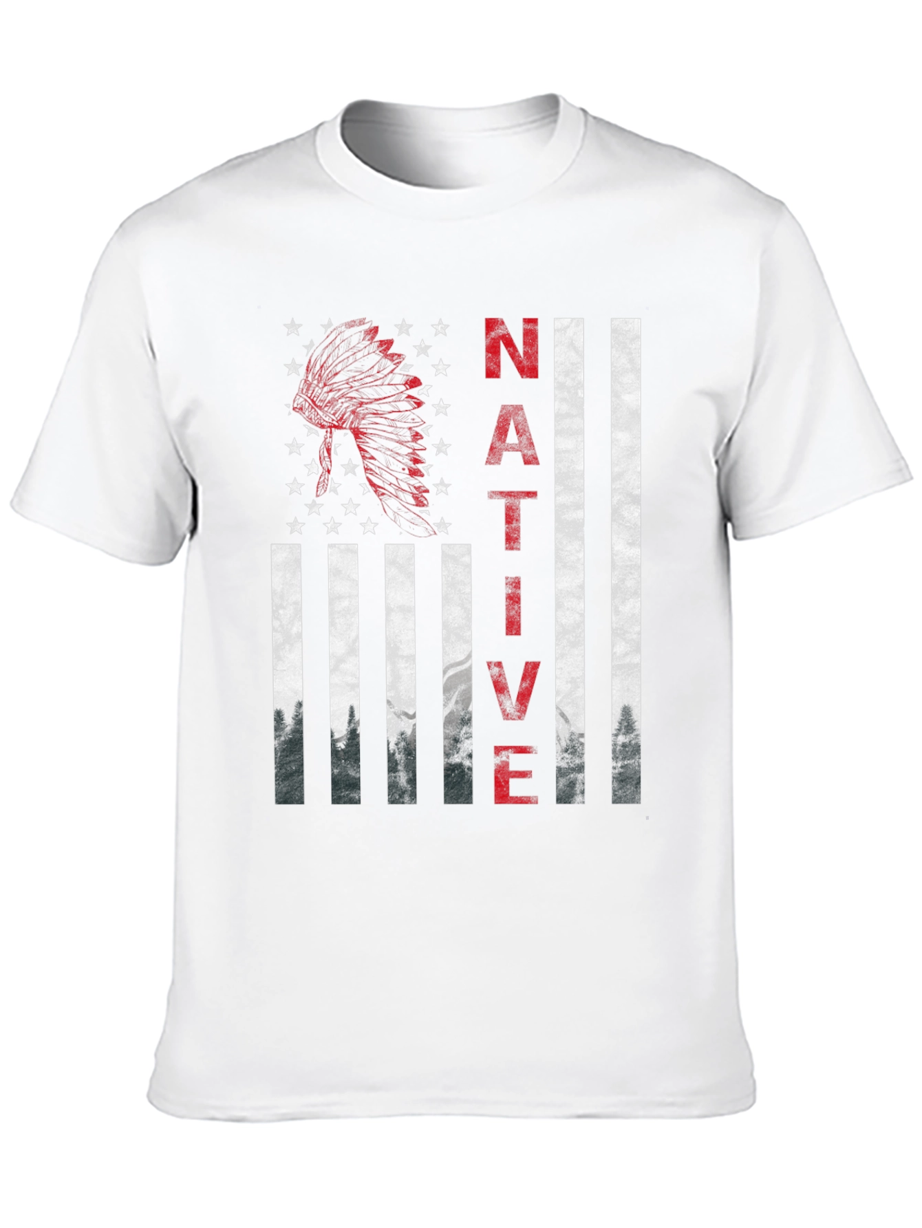 Native American Flag Graphic T-Shirt