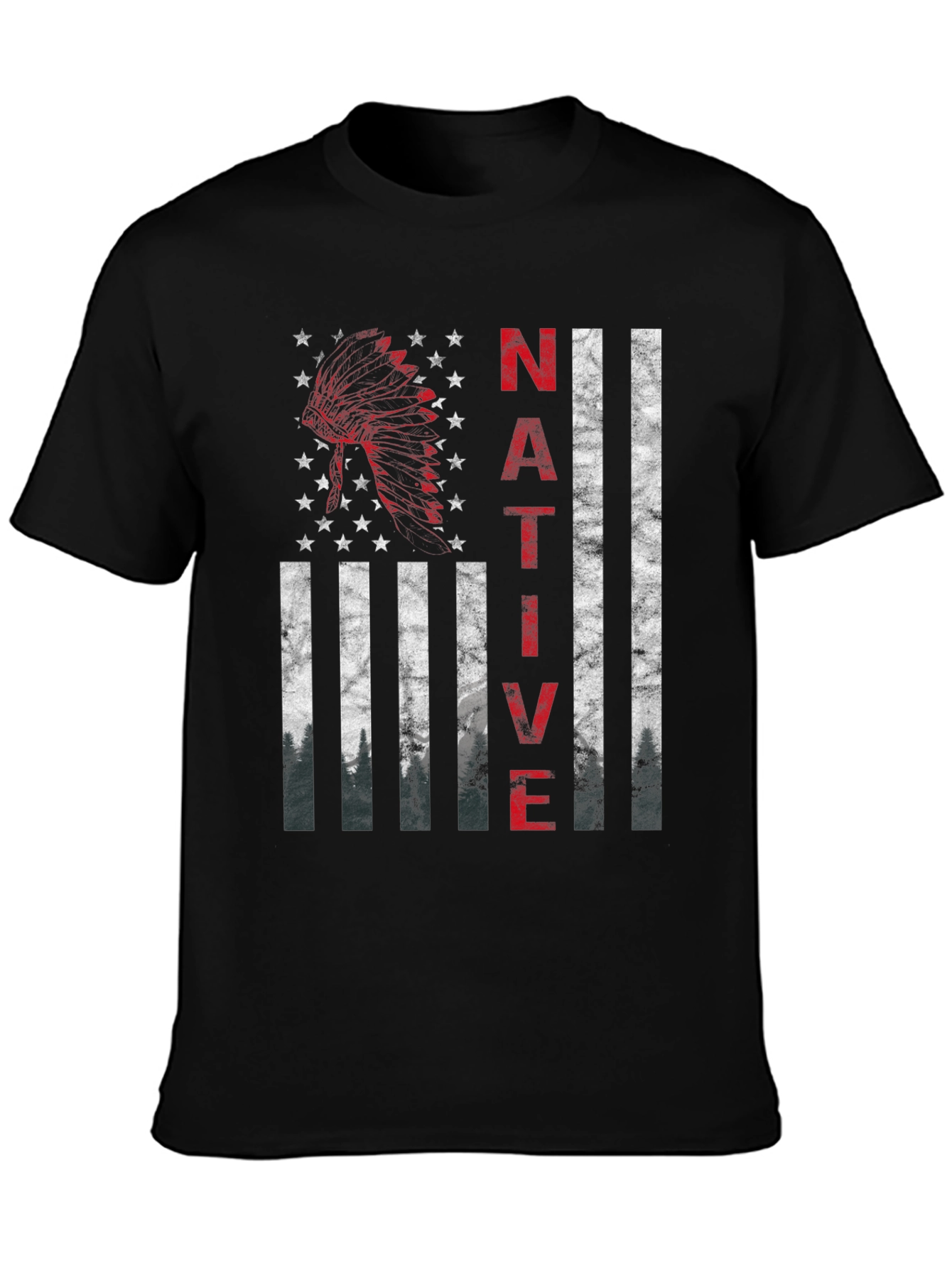 Native American Flag Graphic T-Shirt