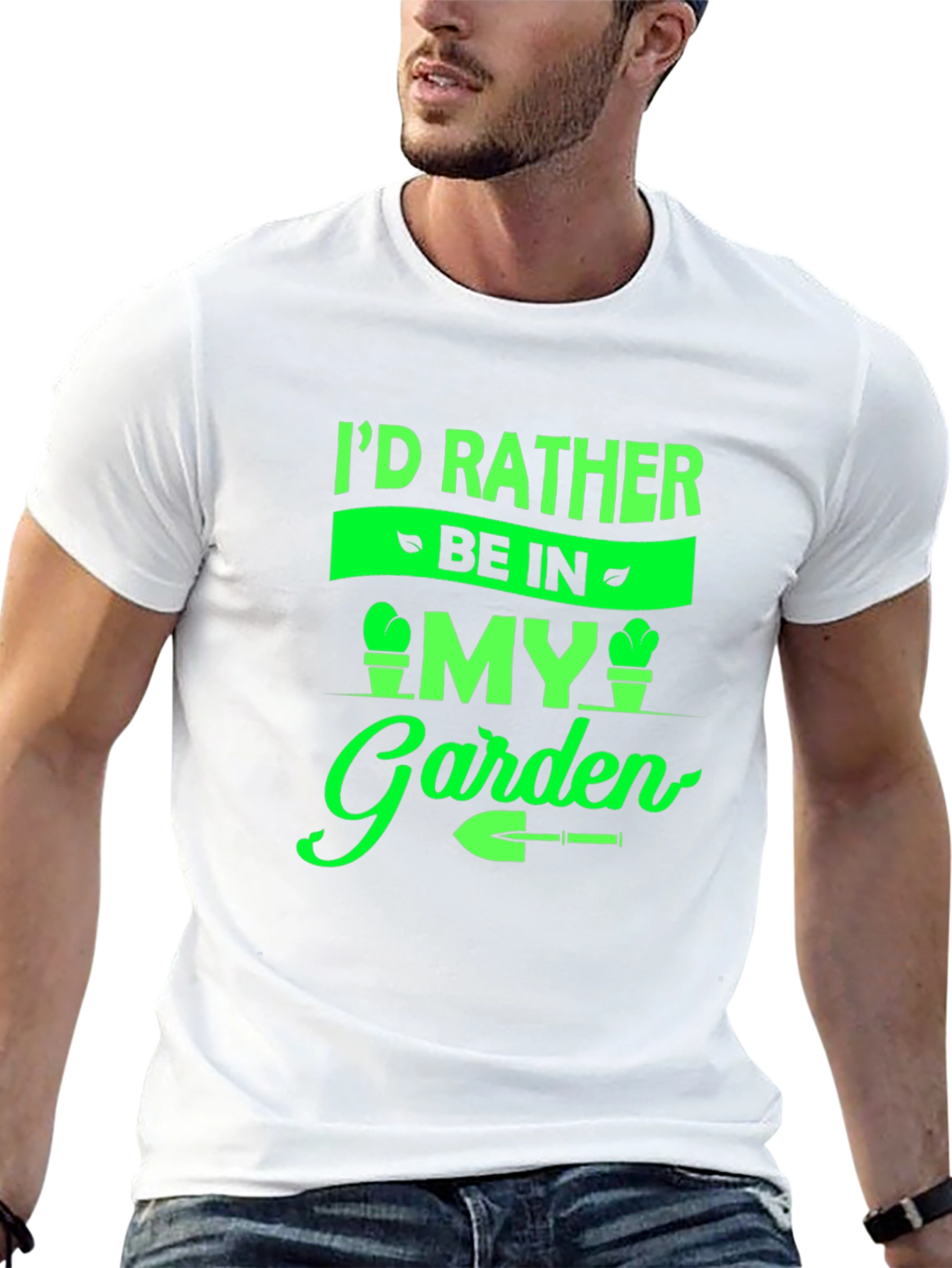 Gardeners Tee: Id Rather Be In My Garden T-Shirt