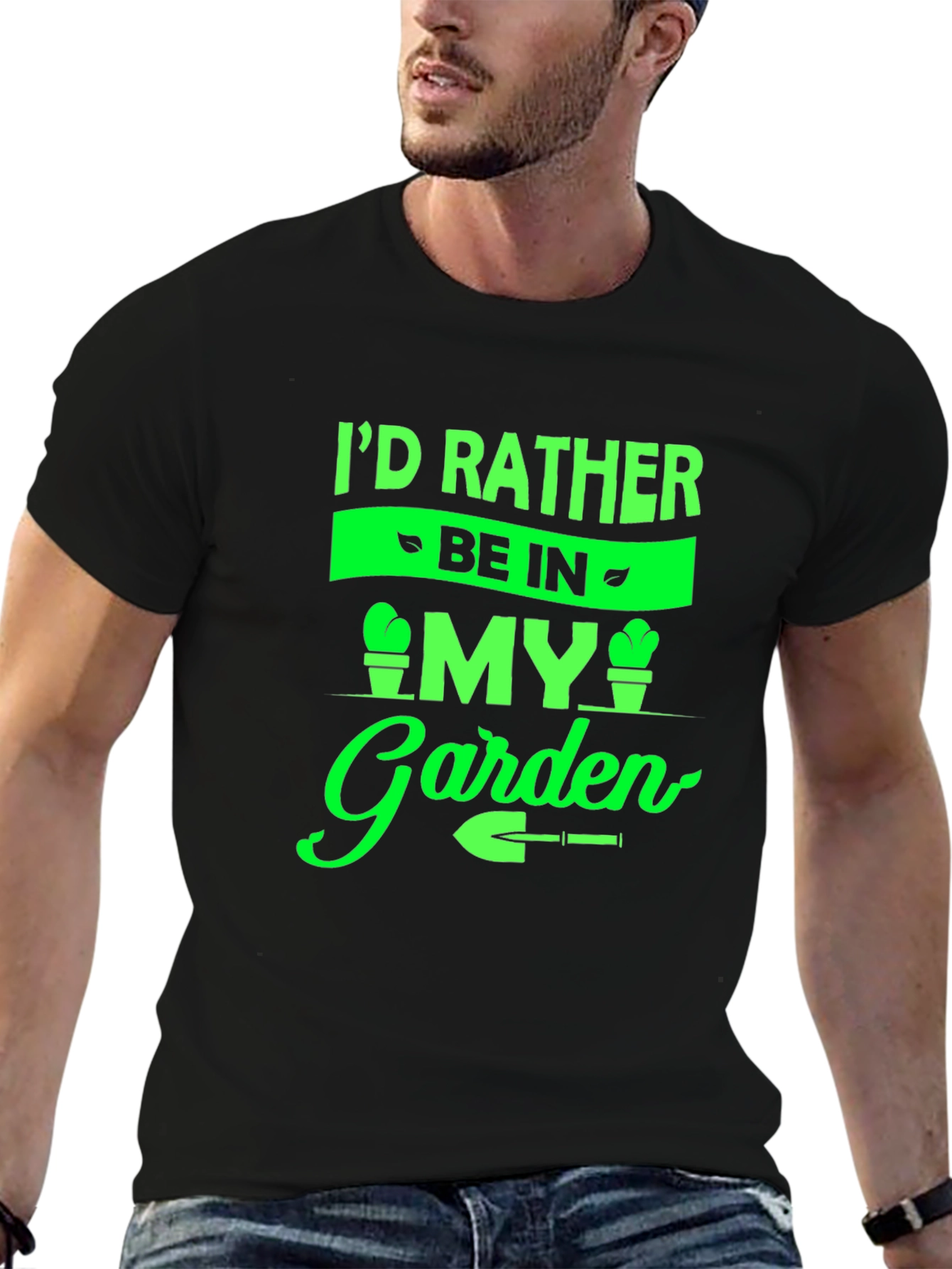 Gardeners Tee: Id Rather Be In My Garden T-Shirt