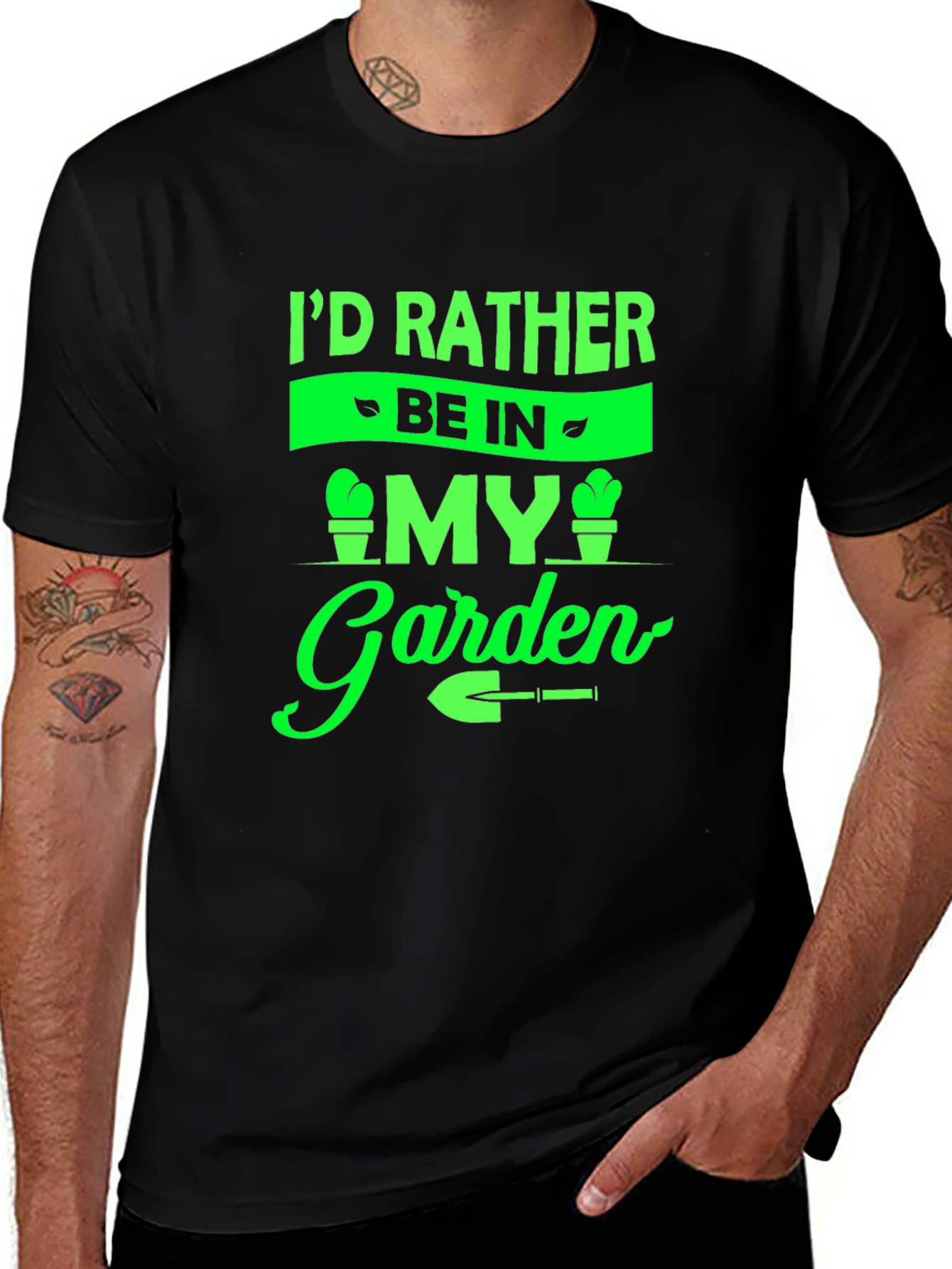Gardeners Tee: Id Rather Be In My Garden T-Shirt