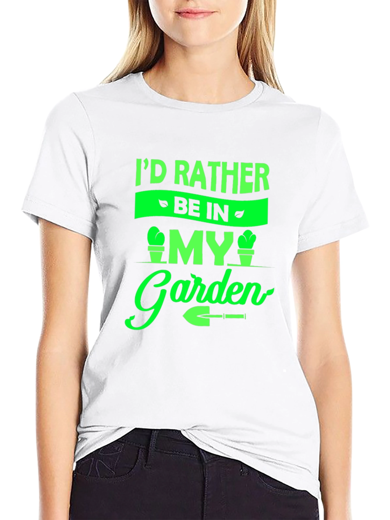 Gardeners Tee: Id Rather Be In My Garden T-Shirt