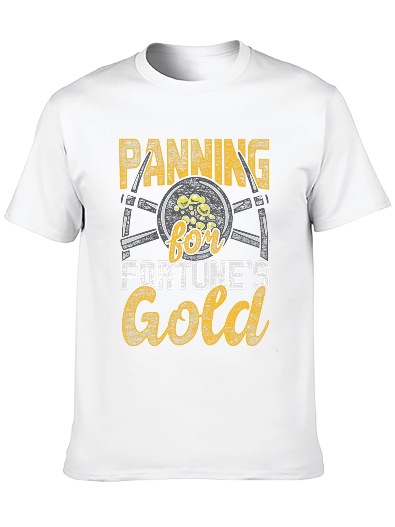 Panning for Fortunes Gold T-Shirt - Black