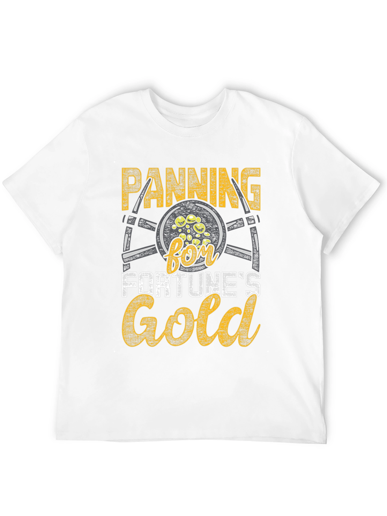 Panning for Fortunes Gold T-Shirt - Black