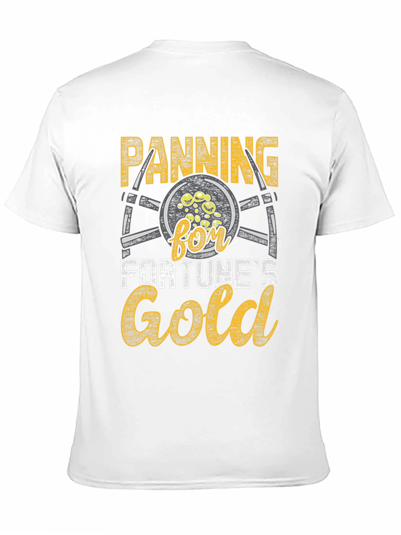 Panning for Fortunes Gold T-Shirt - Black
