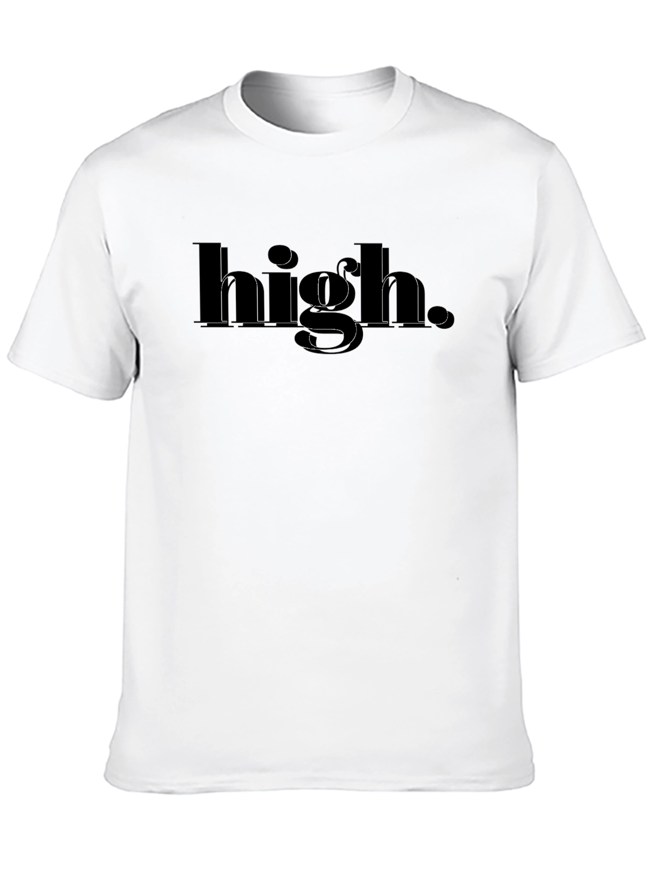 High Graphic Black T-Shirt