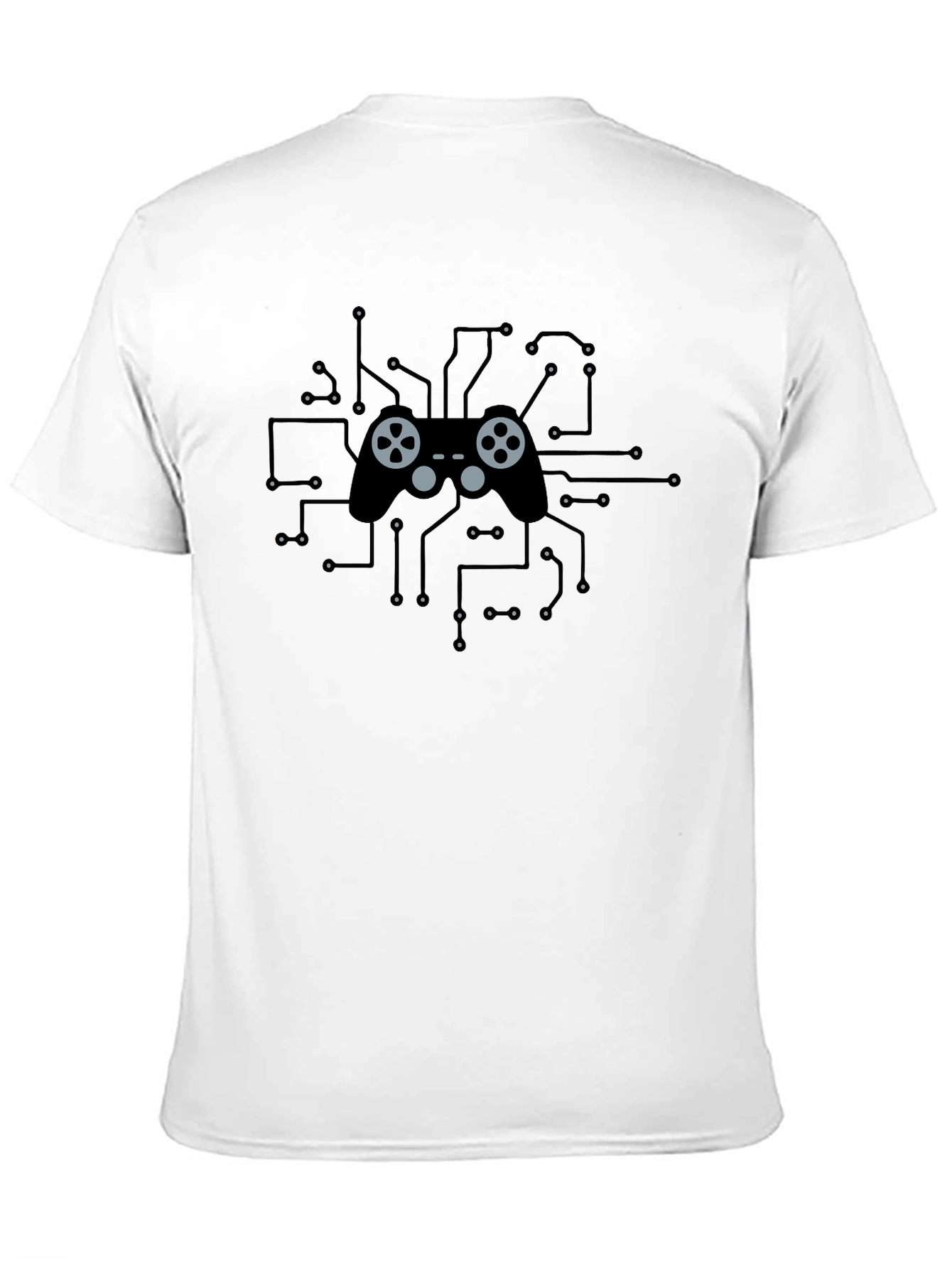 Gamer Controller Circuit Board T-Shirt - Black
