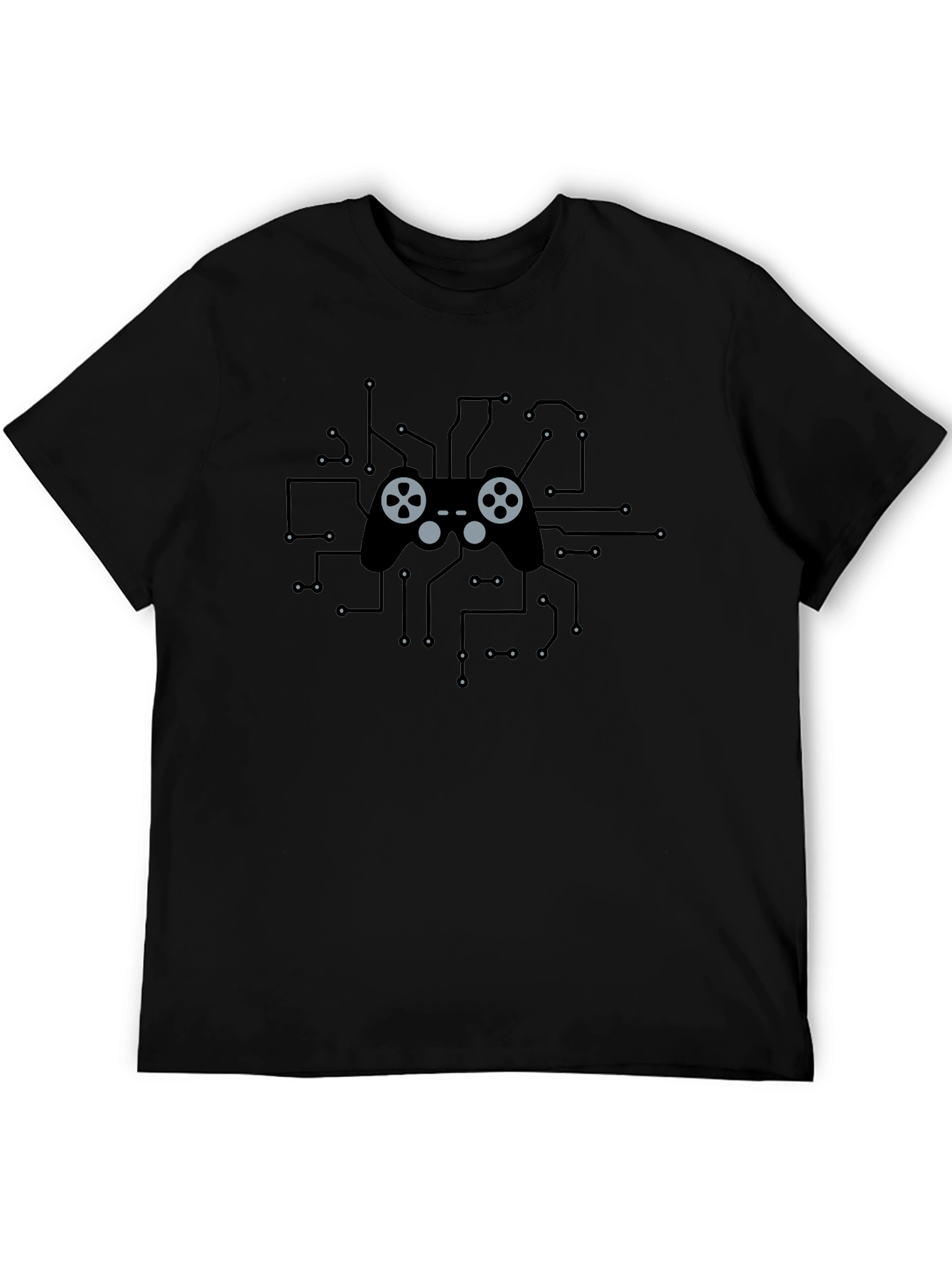 Gamer Controller Circuit Board T-Shirt - Black