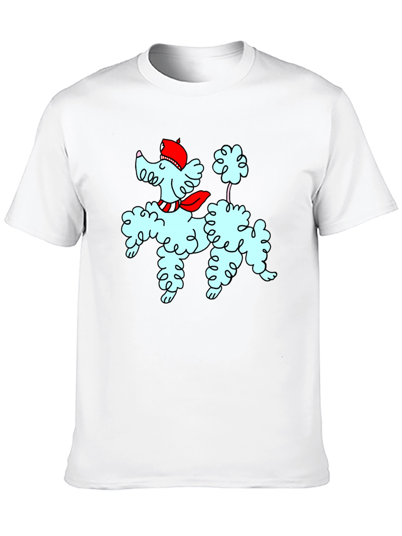 Poodle Graphic Tee - Stylish Dog Design T-Shirt