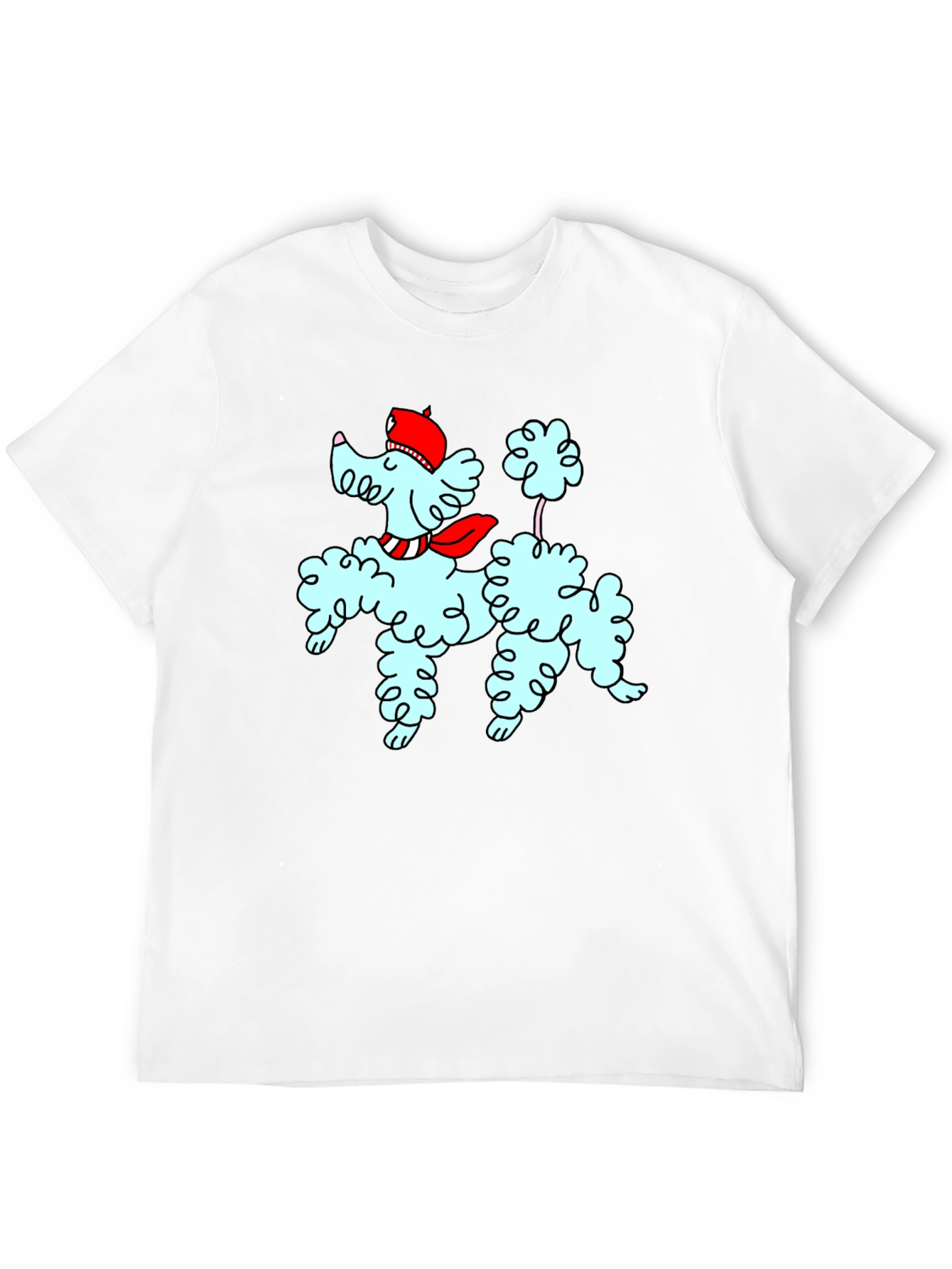 Poodle Graphic Tee - Stylish Dog Design T-Shirt