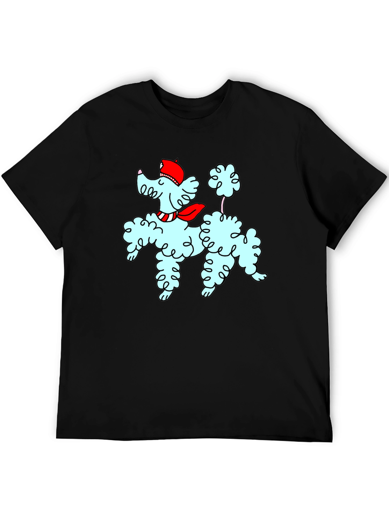 Poodle Graphic Tee - Stylish Dog Design T-Shirt