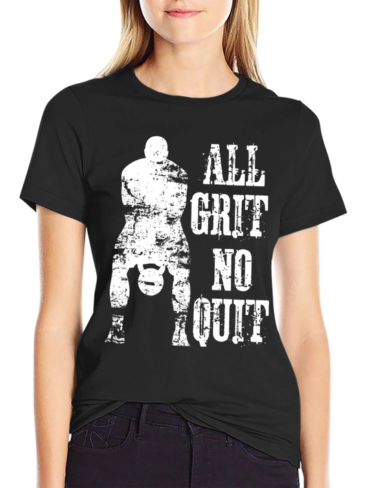 All Grit No Quit Graphic Tee - Black