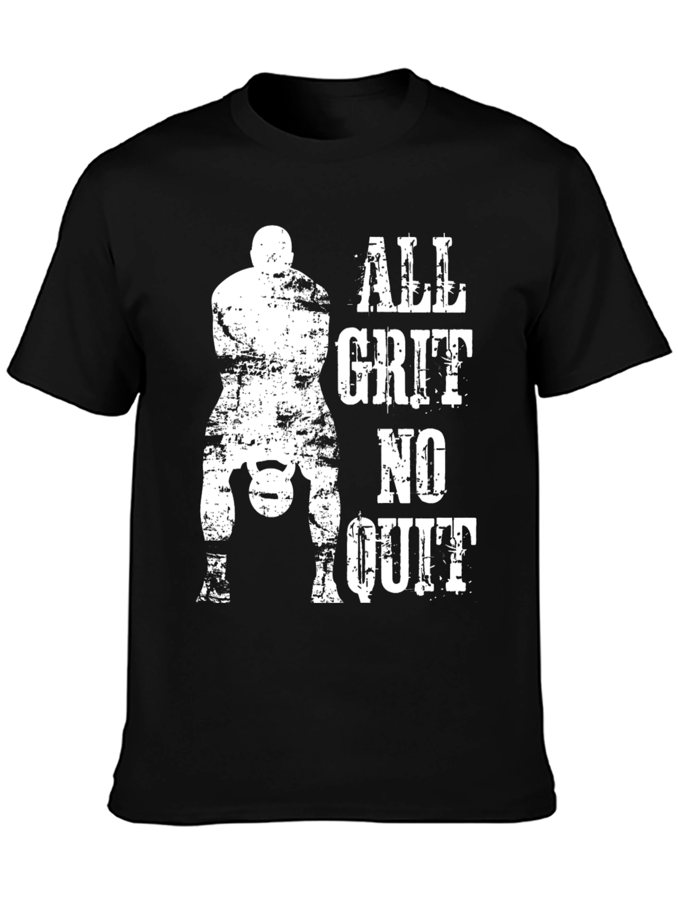 All Grit No Quit Graphic Tee - Black