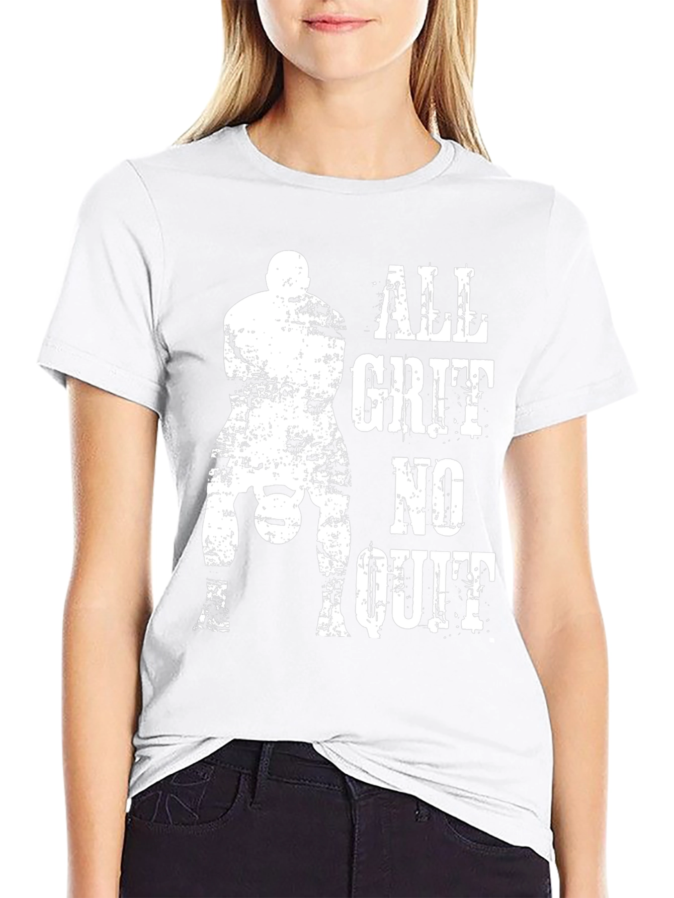 All Grit No Quit Graphic Tee - Black