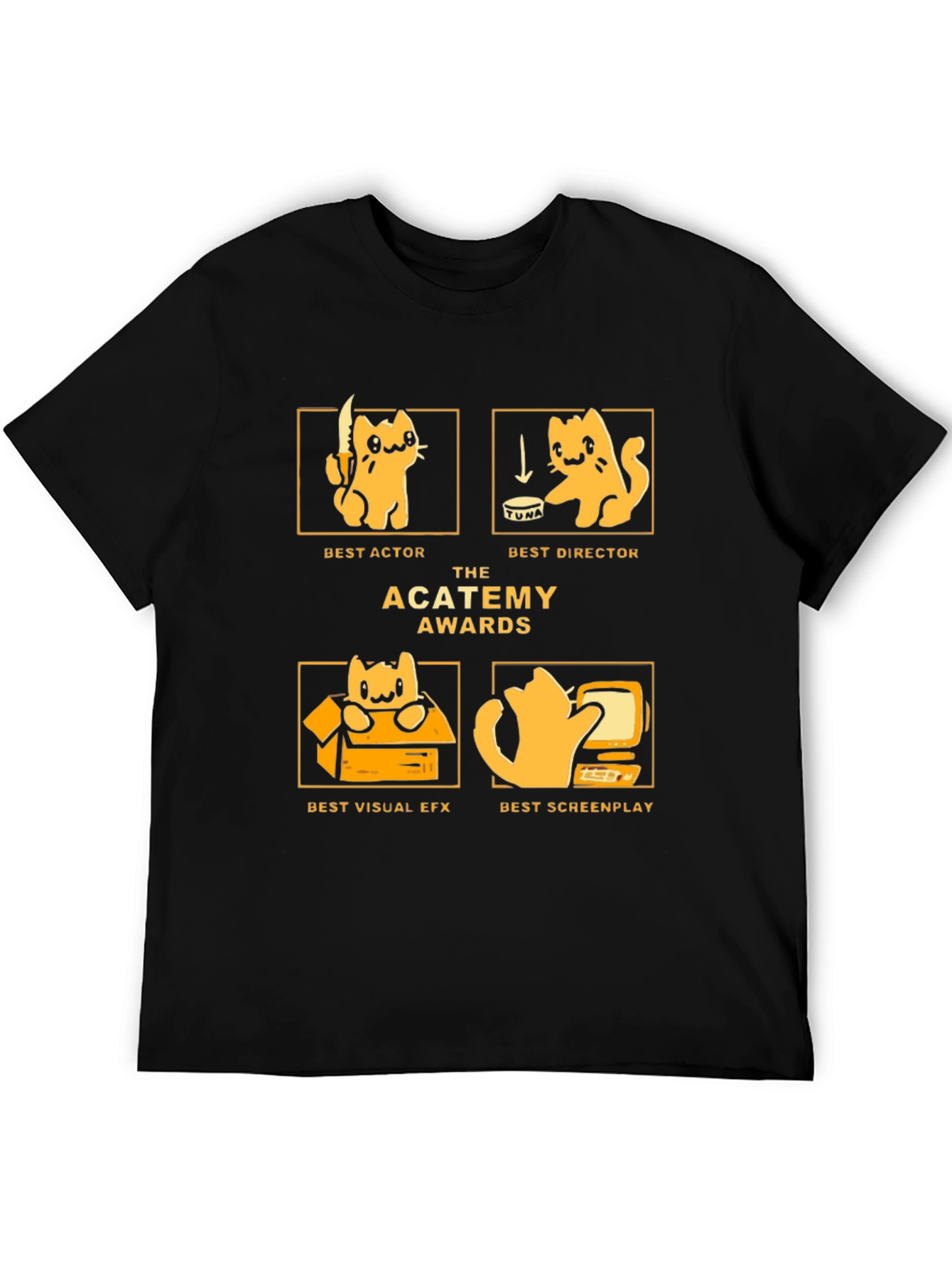 The ACATEMY Awards T-Shirt - Movie Cat Awards