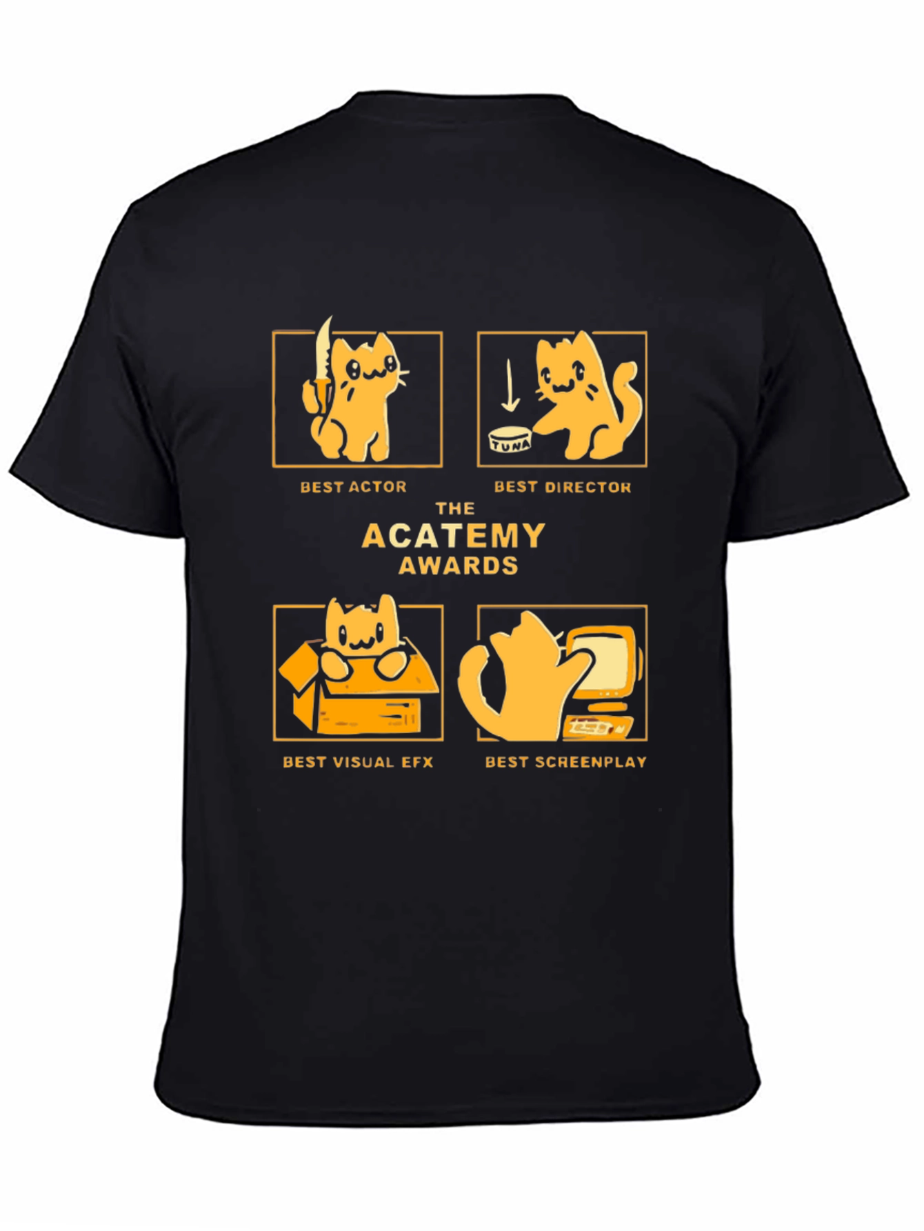 The ACATEMY Awards T-Shirt - Movie Cat Awards