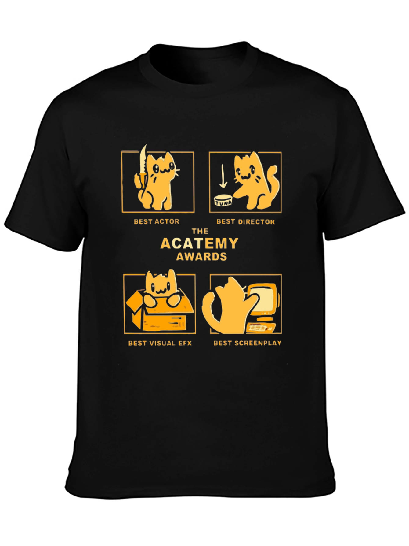 The ACATEMY Awards T-Shirt - Movie Cat Awards
