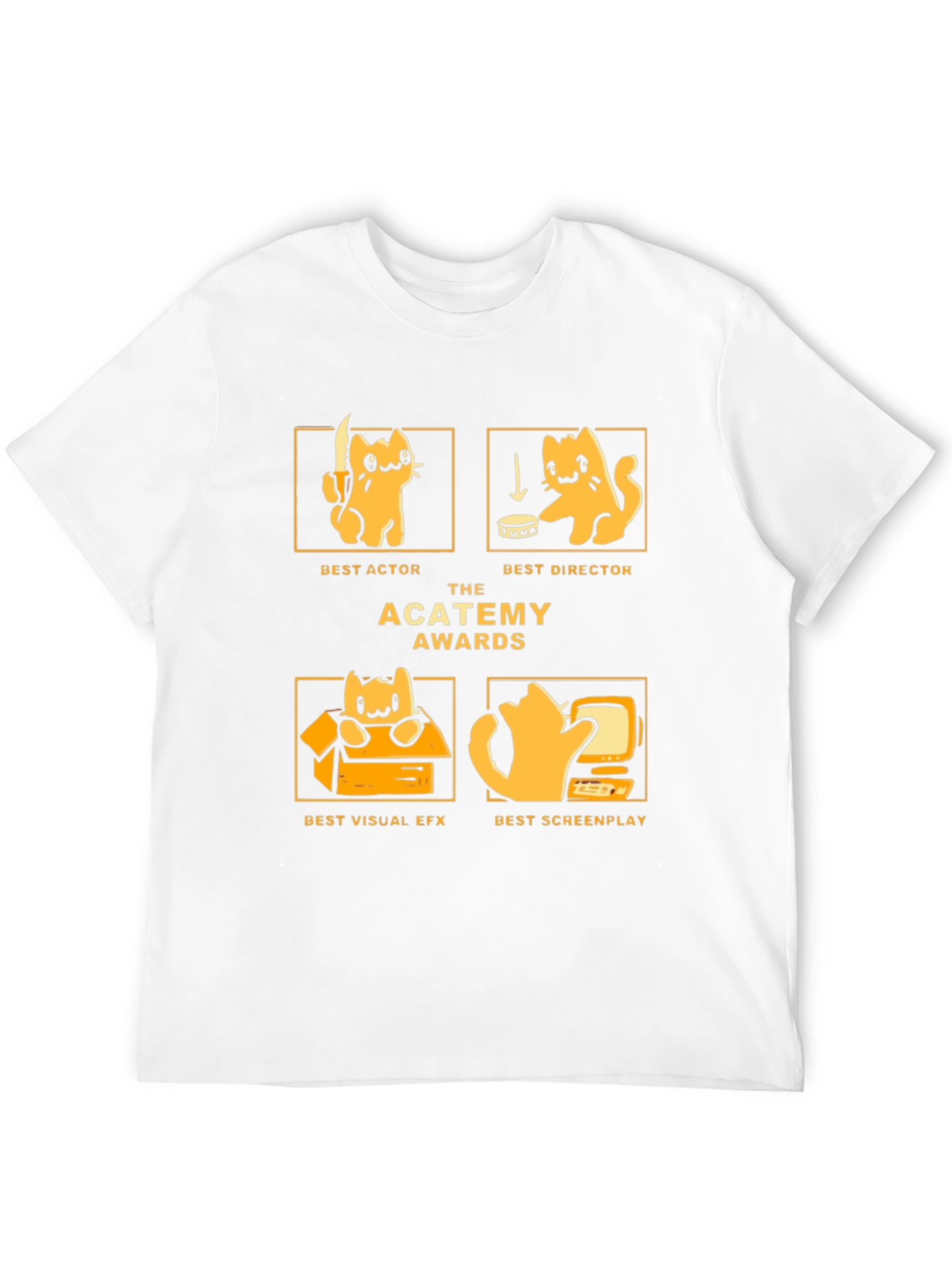 The ACATEMY Awards T-Shirt - Movie Cat Awards