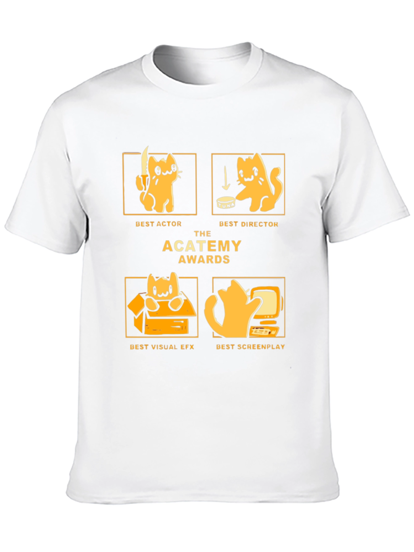 The ACATEMY Awards T-Shirt - Movie Cat Awards