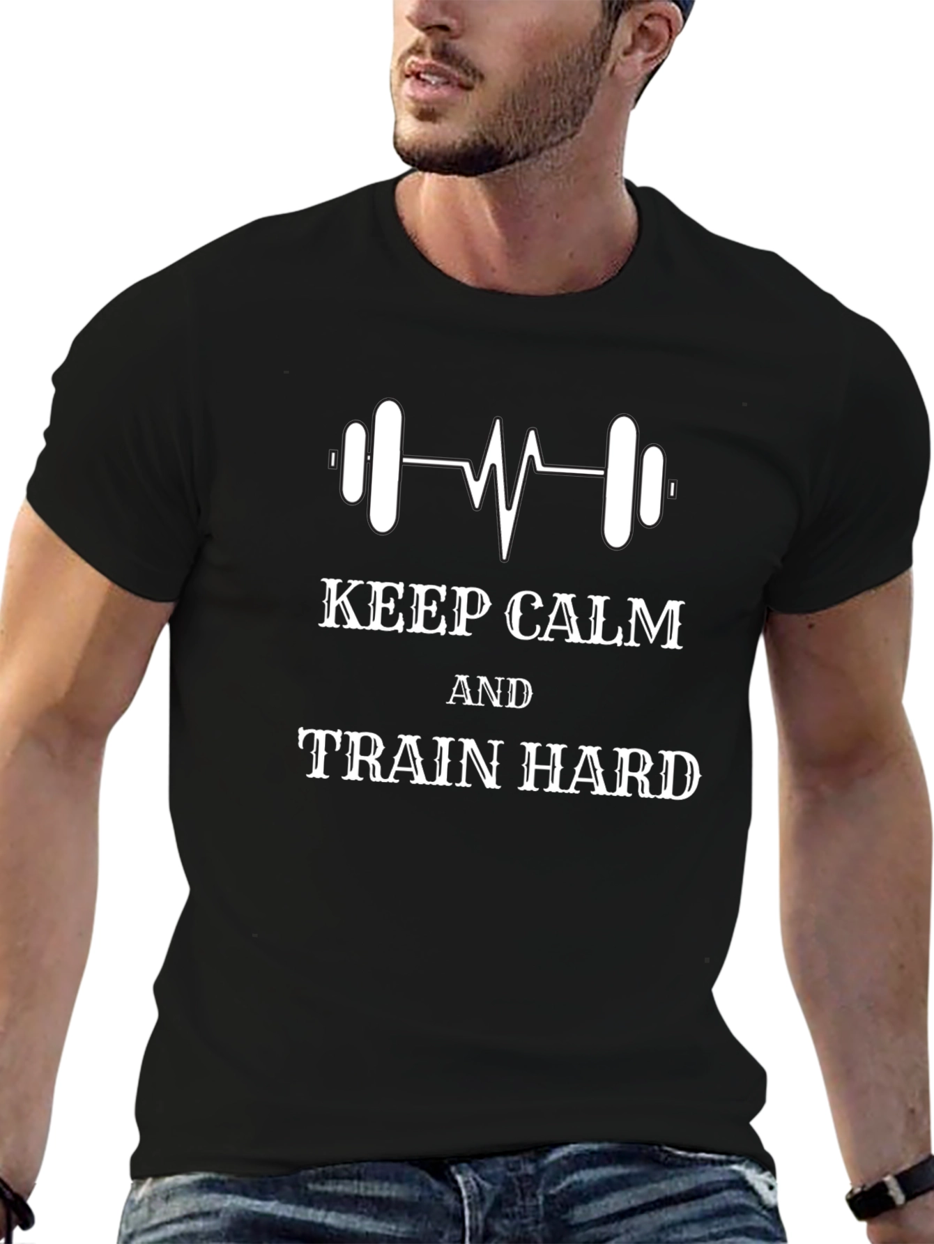 Keep Calm Train Hard Gym T-Shirt