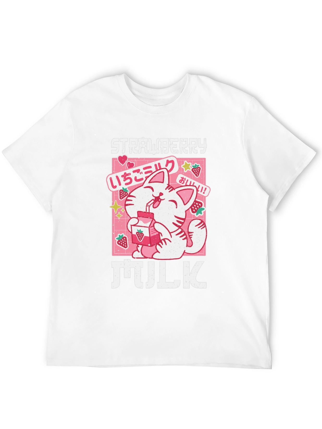 Strawberry Milk Anime Graphic T-Shirt