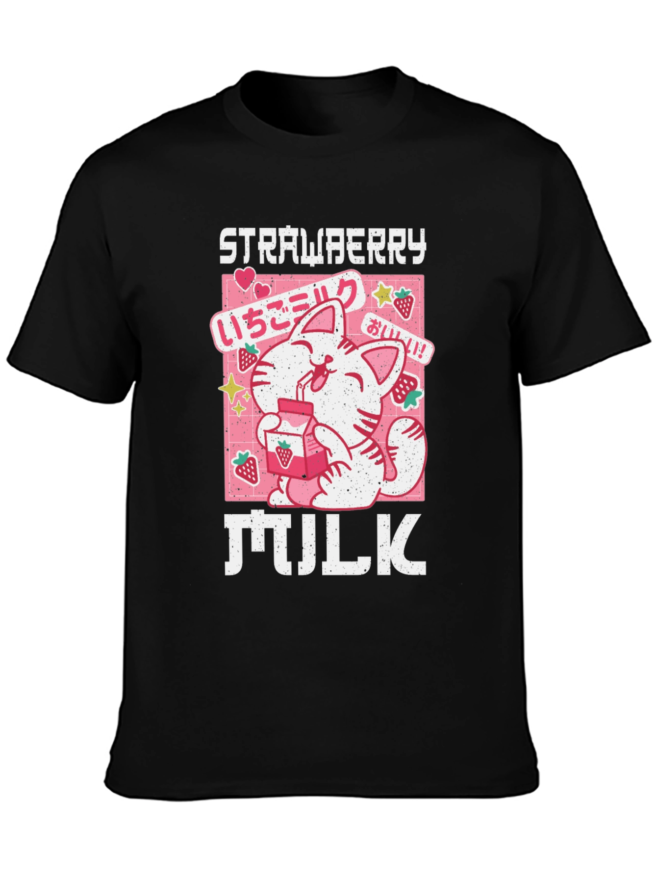 Strawberry Milk Anime Graphic T-Shirt