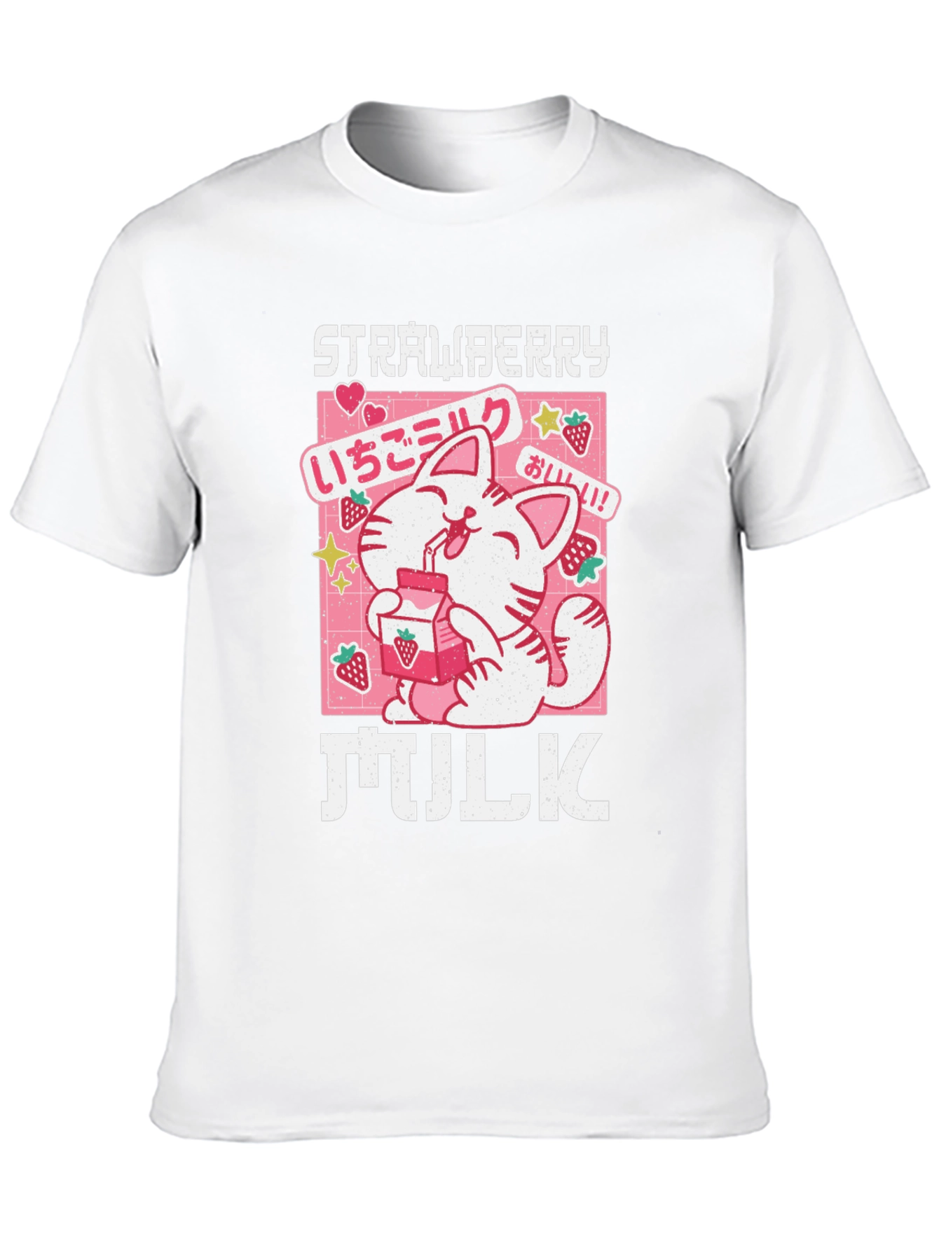 Strawberry Milk Anime Graphic T-Shirt