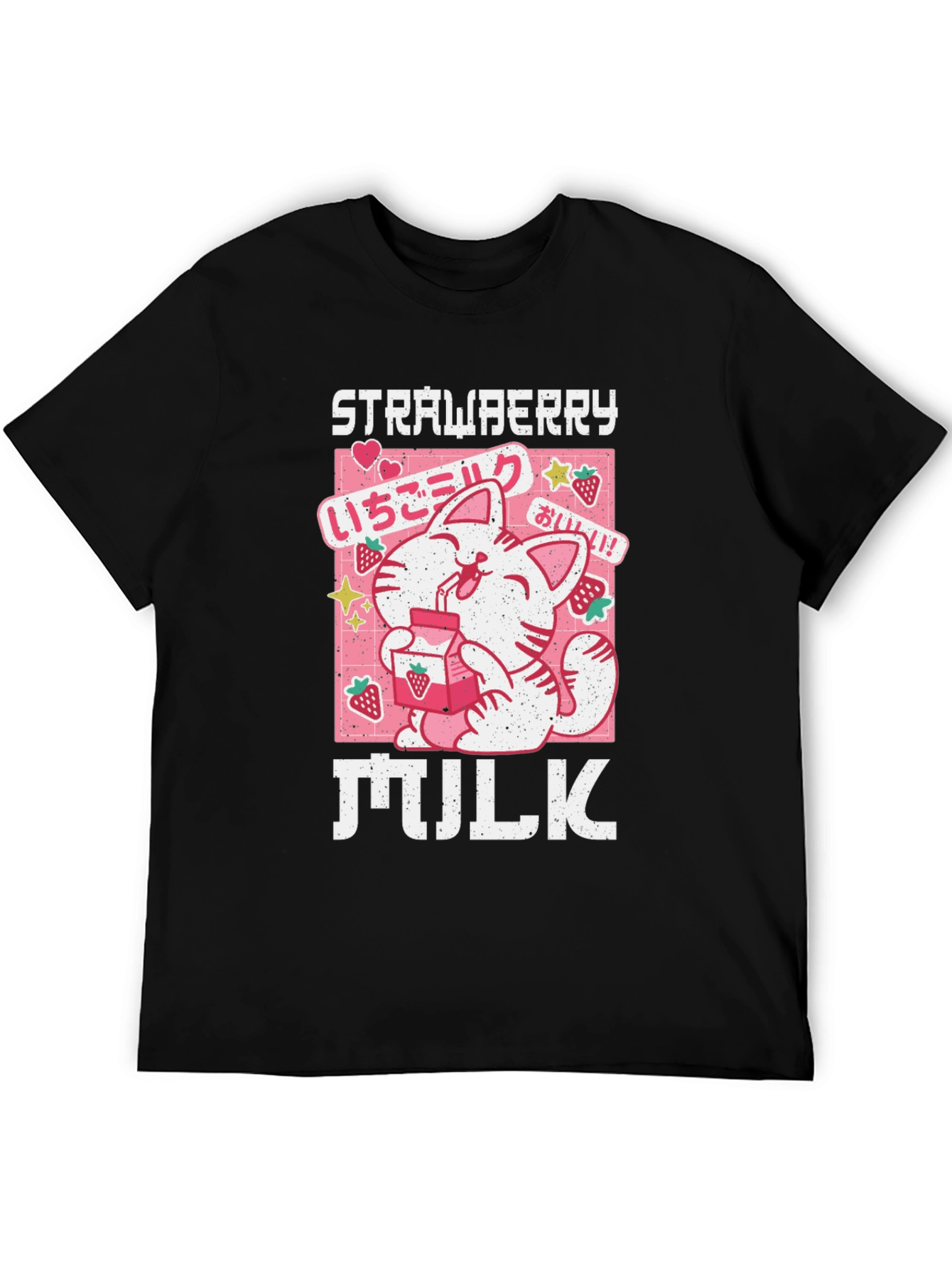 Strawberry Milk Anime Graphic T-Shirt
