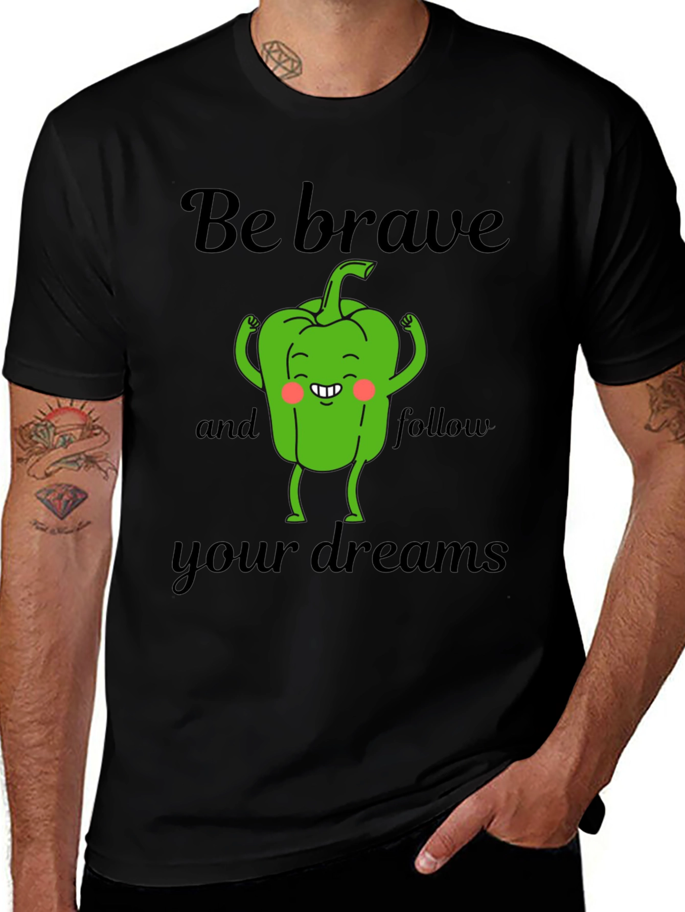 Be Brave Pepper T-Shirt - Dream Chaser Tee