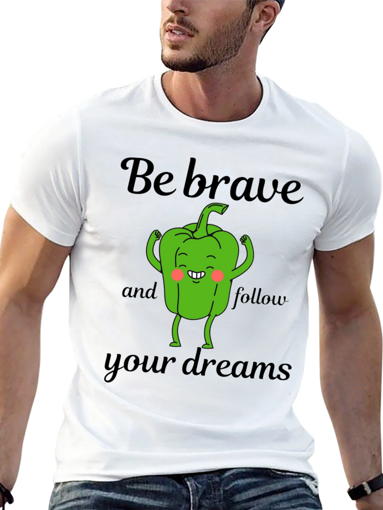 Be Brave Pepper T-Shirt - Dream Chaser Tee