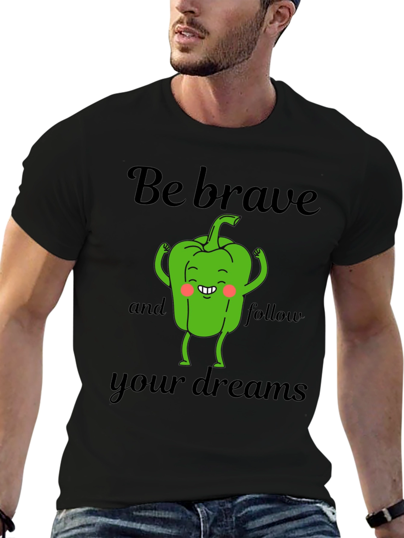Be Brave Pepper T-Shirt - Dream Chaser Tee