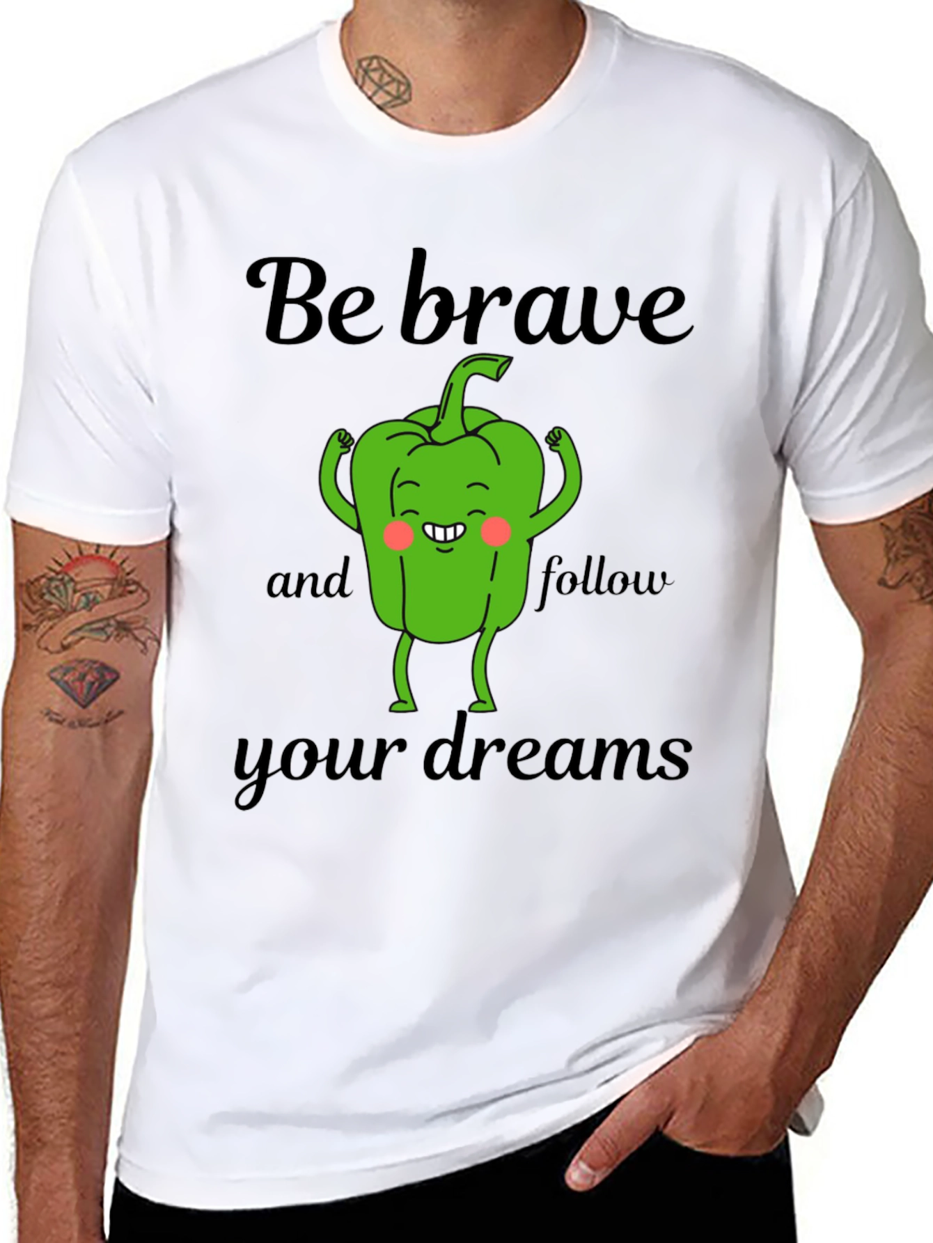 Be Brave Pepper T-Shirt - Dream Chaser Tee
