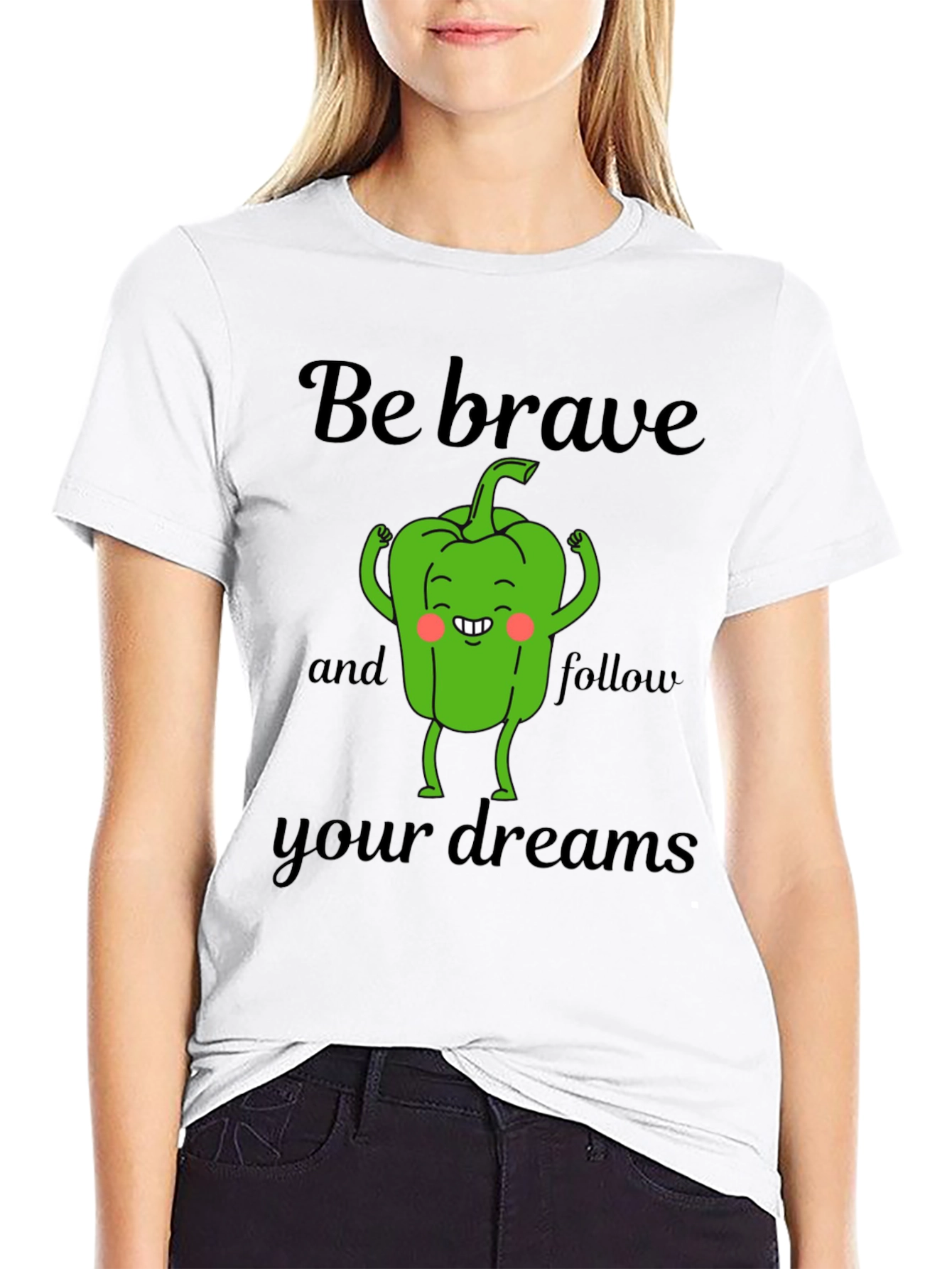 Be Brave Pepper T-Shirt - Dream Chaser Tee