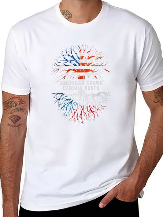 American Czech Roots Tree T-Shirt